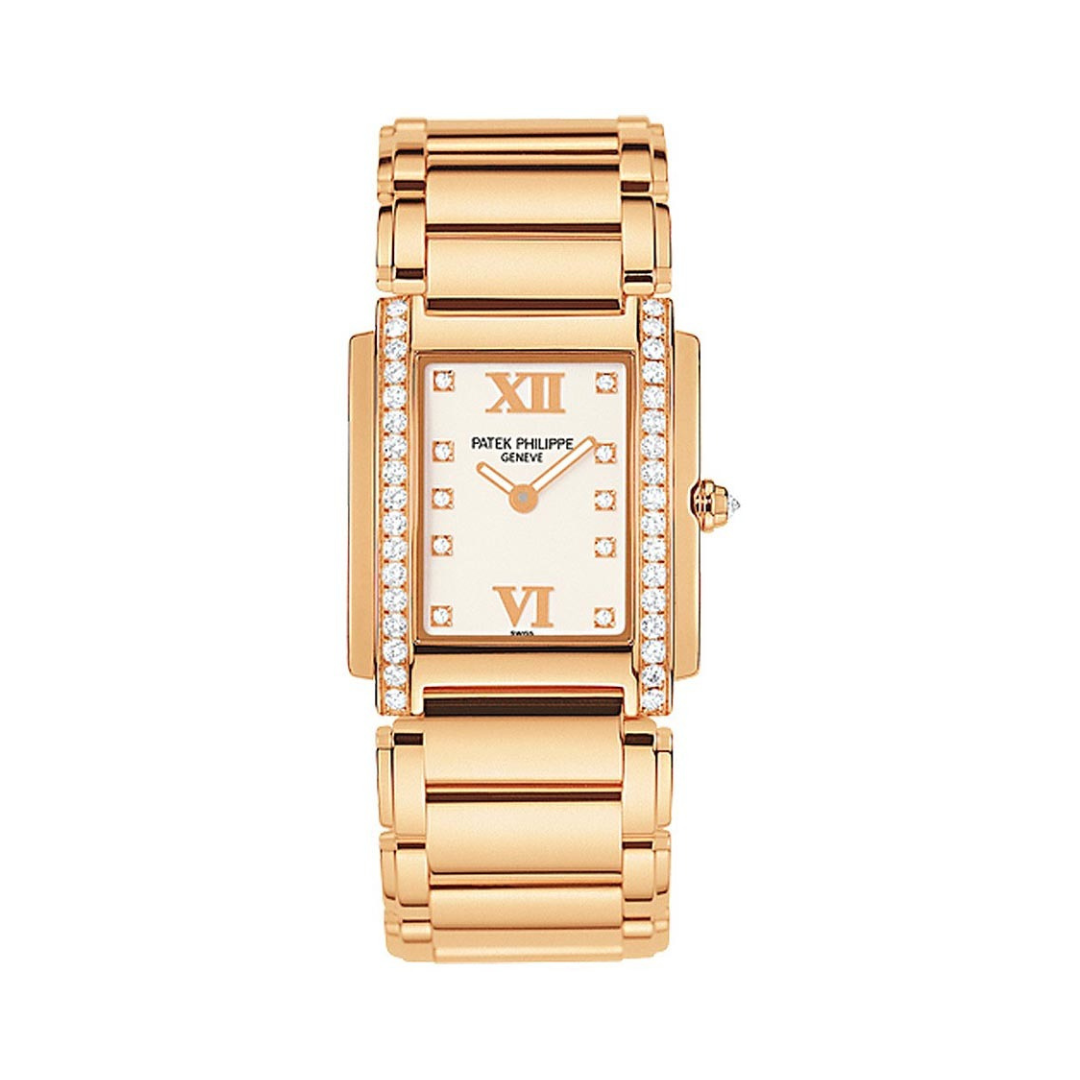 Patek Philippe Twenty-4 Ladies Watch Rose Gold Diamonds 4910/11R-011【1:1 Replica】