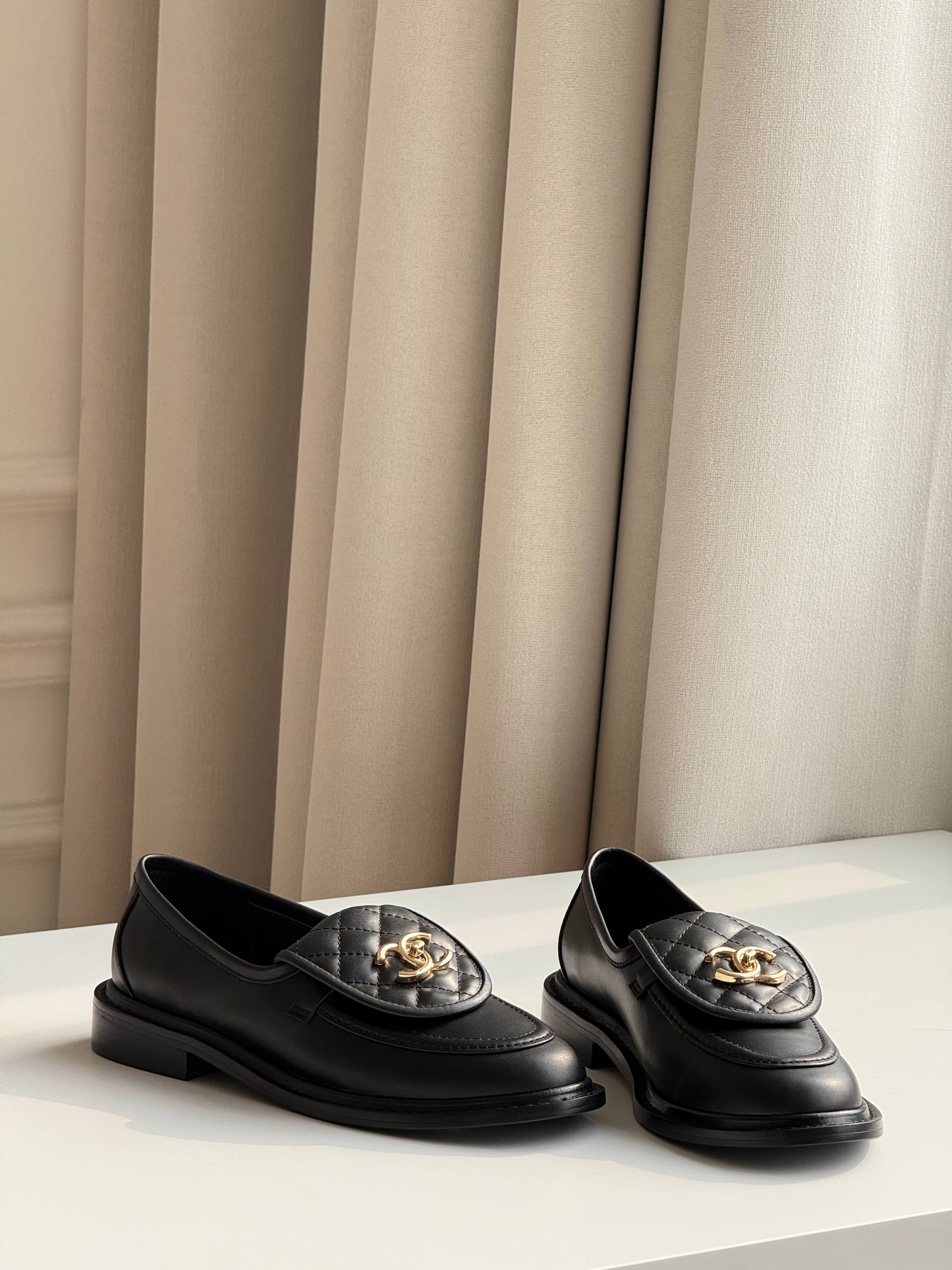 Chanel Quilted CC Turnlock Loafers