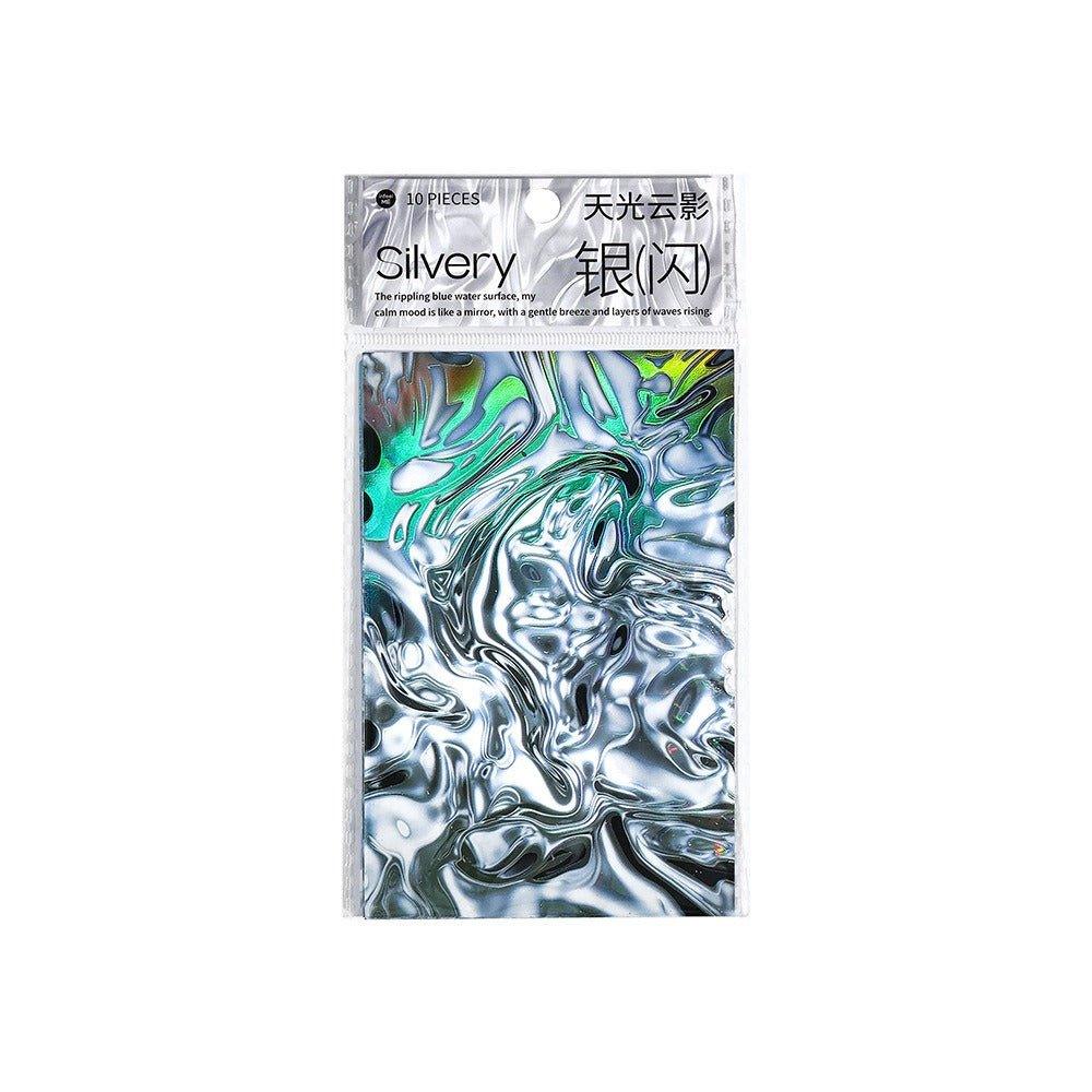 1123 PET iridescent flow linen sticker packs