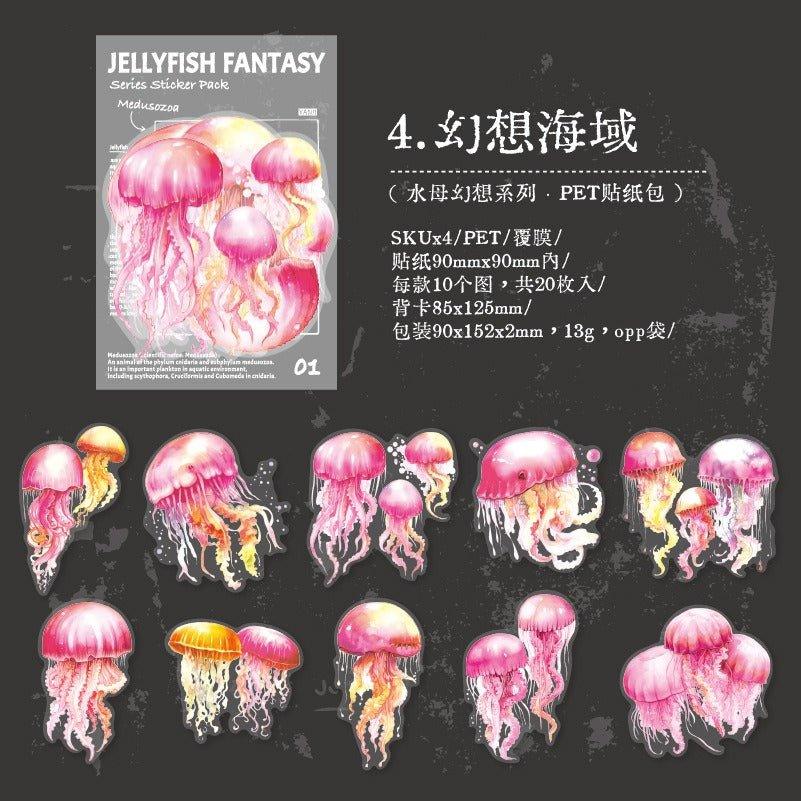 1153 Sticker Packs Jellyfish Fantasy Series