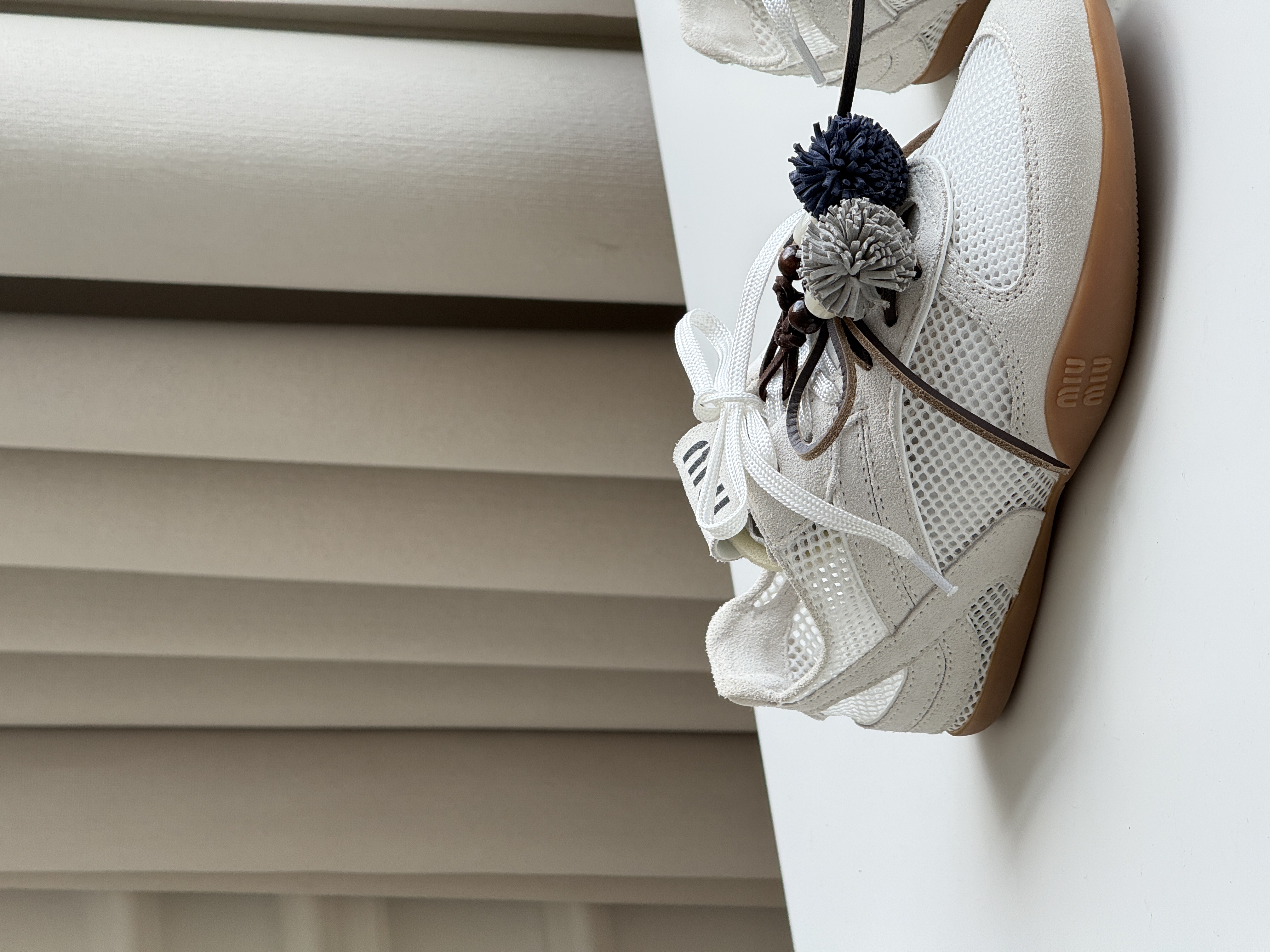 Miu Miu Gymnasium Mesh & Suede Sneakers