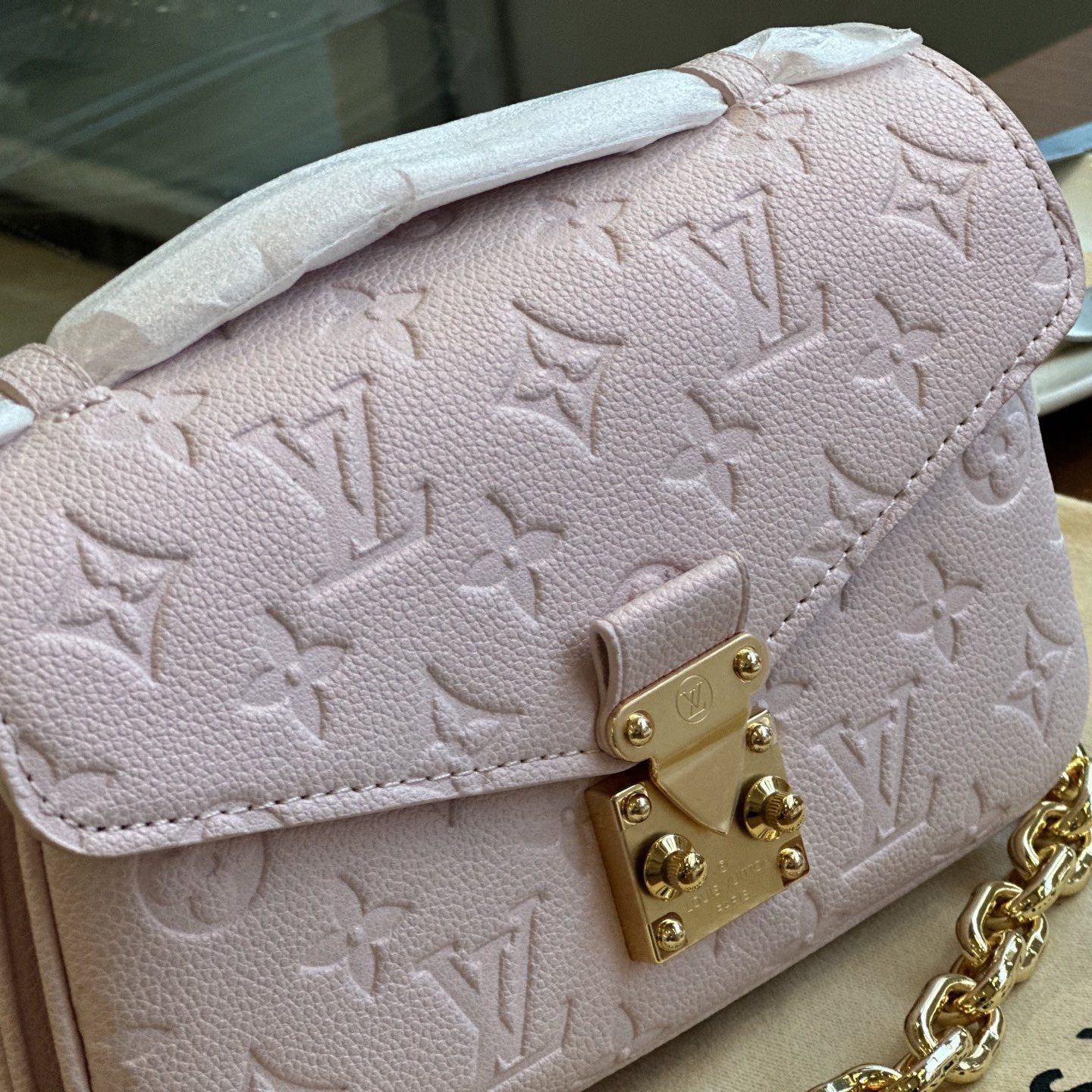 POCHETTE METIS EAST WEST PINK 21X6X13CM