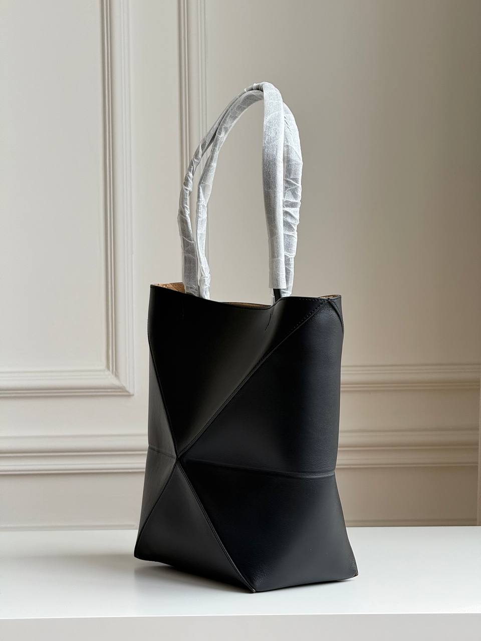 LOEWE Medium Puzzle Fold Tote in Shiny Calfskin