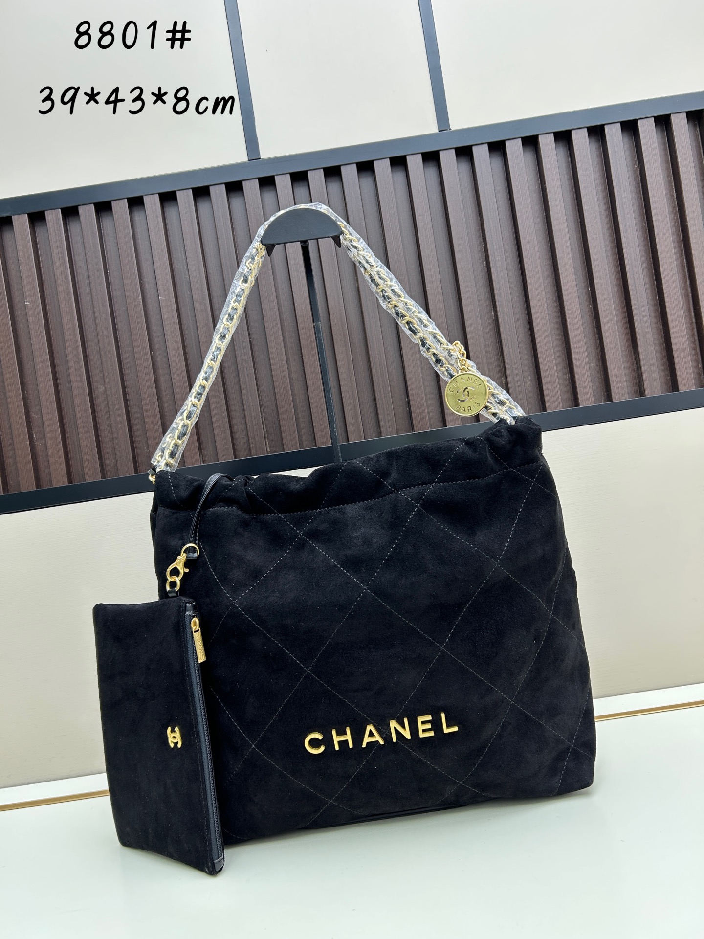 Suede 22 Shopping Bag