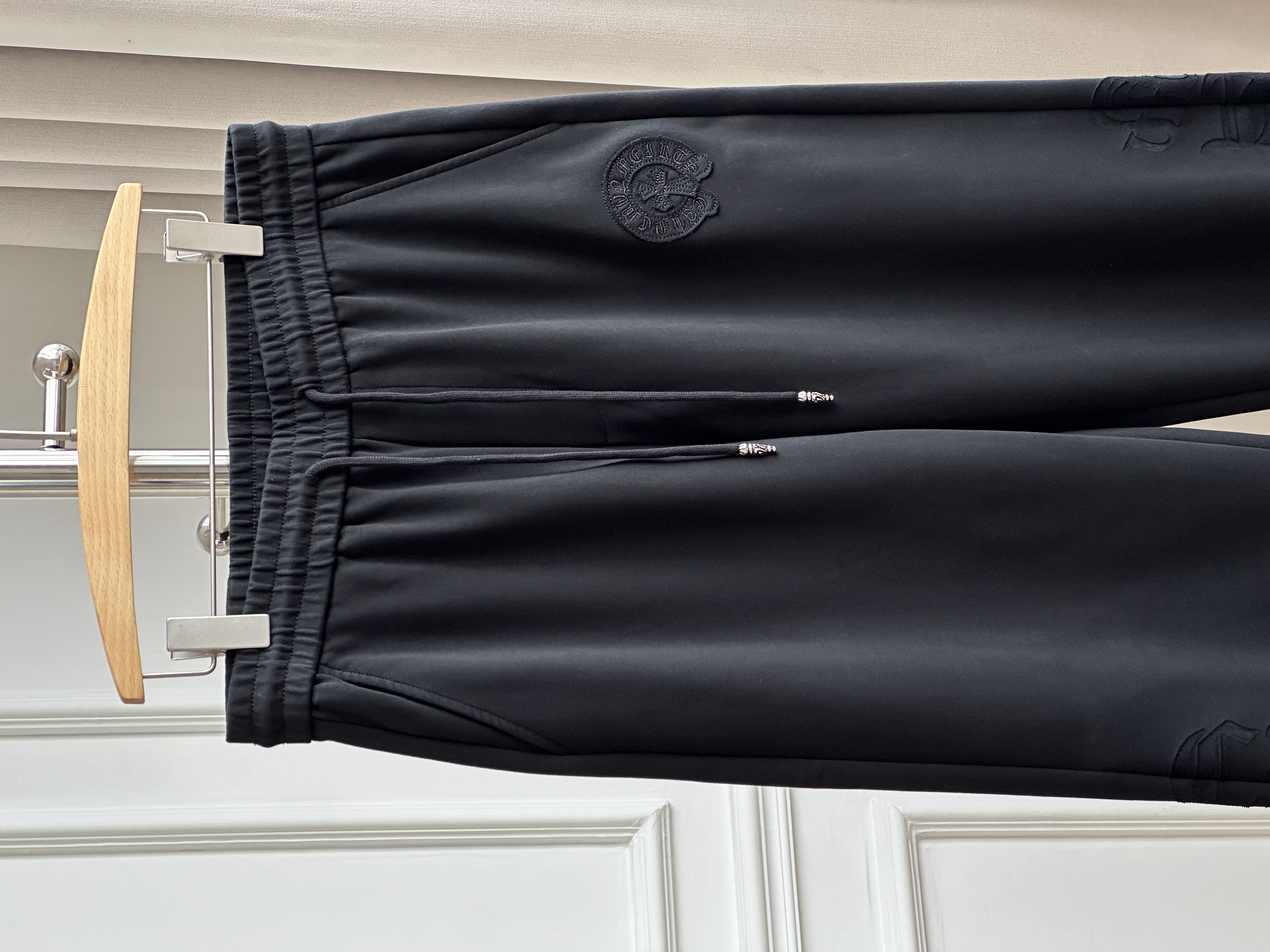 Chrome Hearts Sanskrit Embroidered Straight-Leg Sweatpants