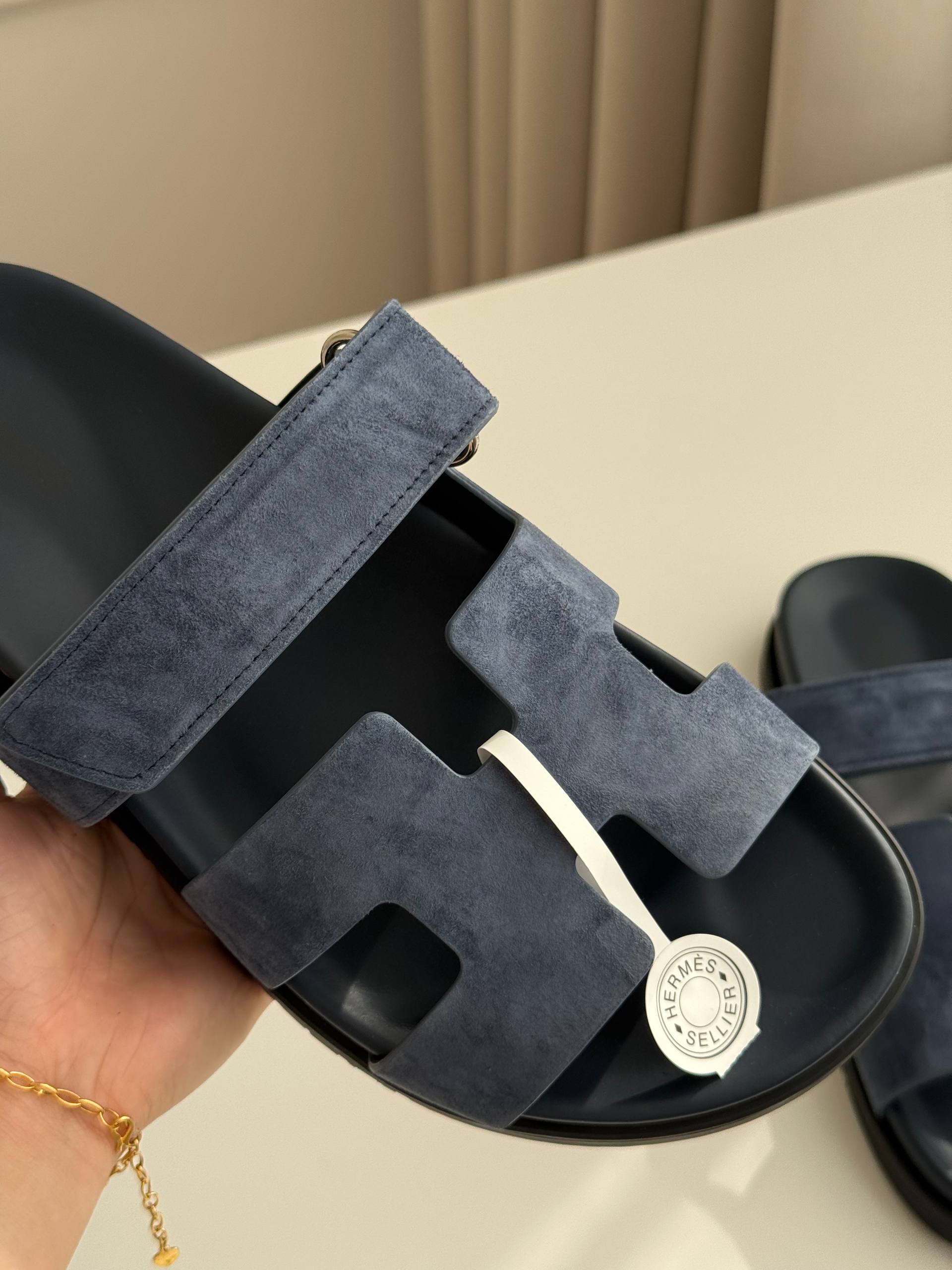 Hermès Chypre Collection Velcro Sandals