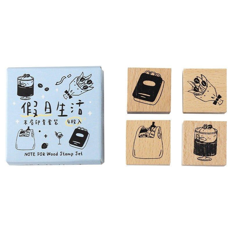 7014 Wooden Stamp Set
