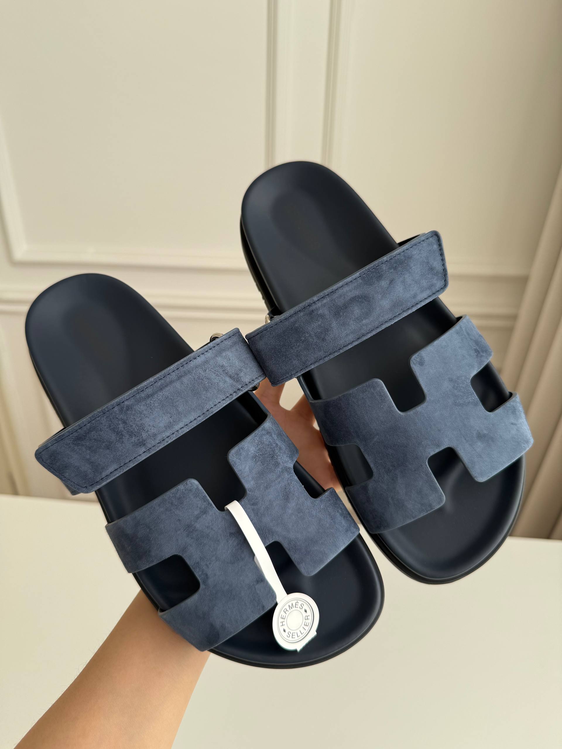 Hermès Chypre Collection Velcro Sandals