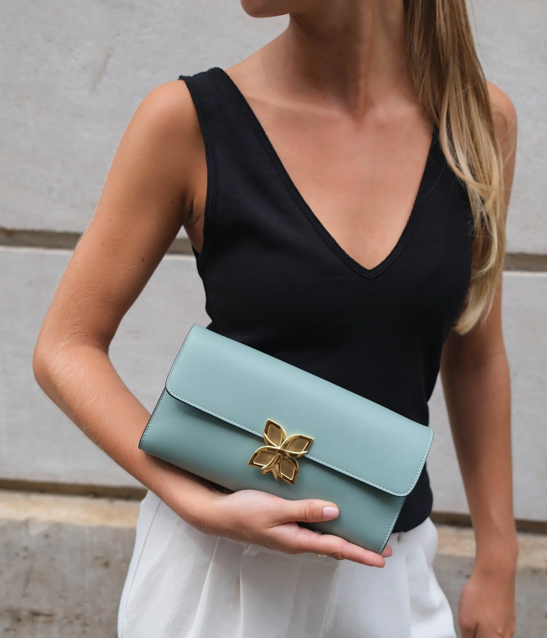 Hortensia Clutch | Vert Jade