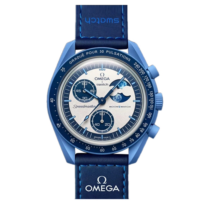 Swatch X Omega Moonswatch Super Blue Moonphase