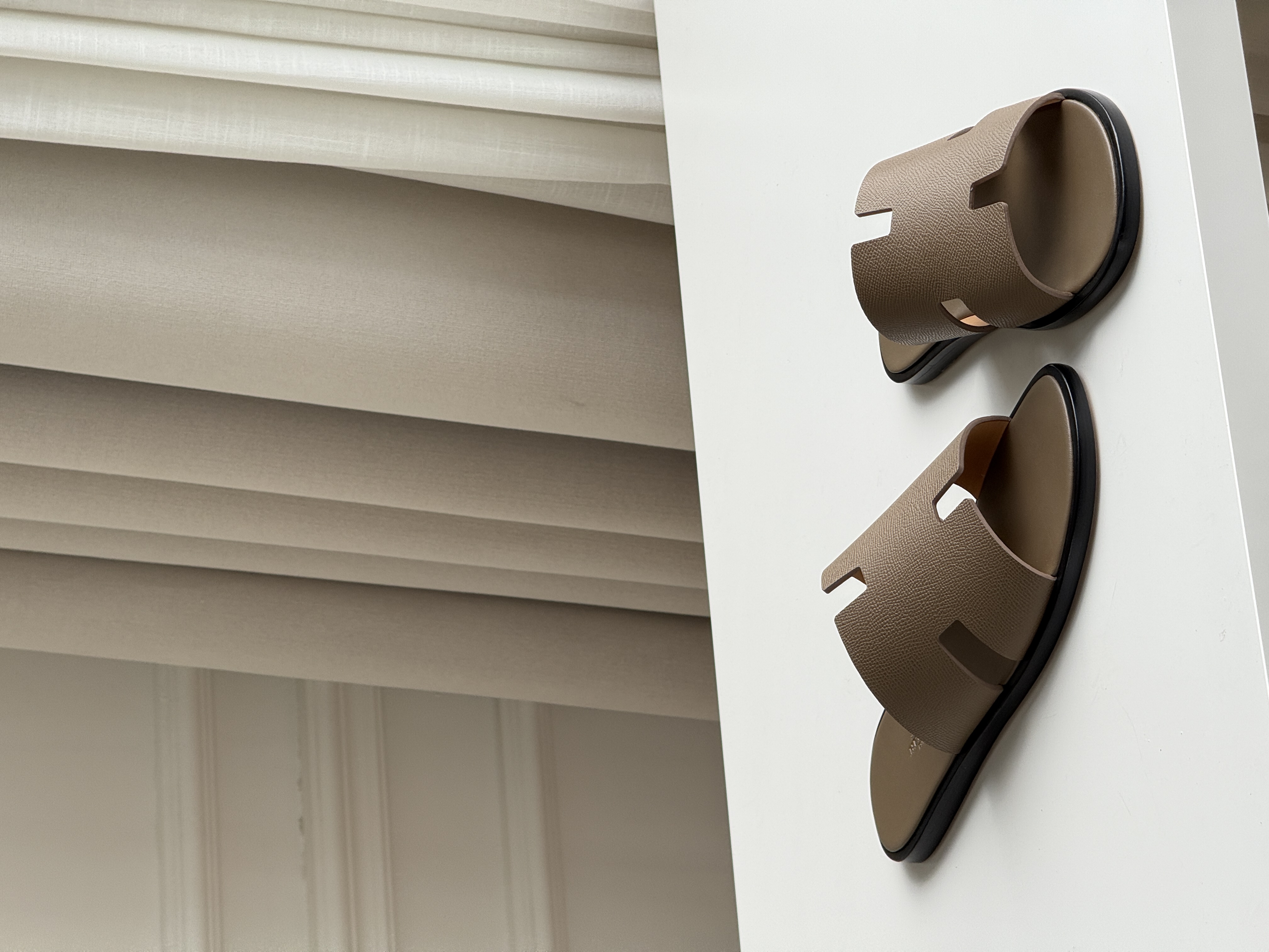Hermès Oran Sandals in Epsom Calfskin