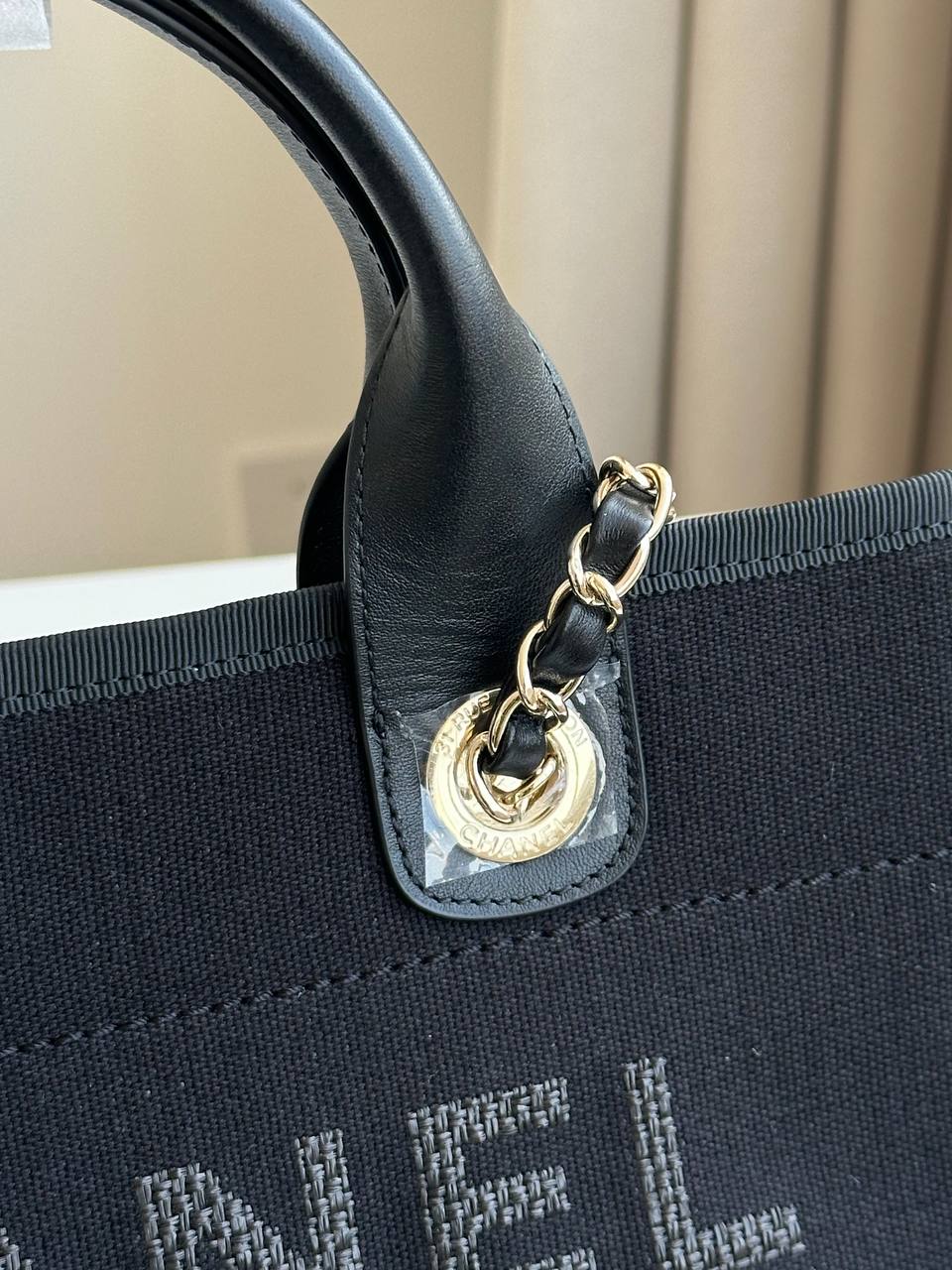 Chanel Deauville Canvas Tote Bag