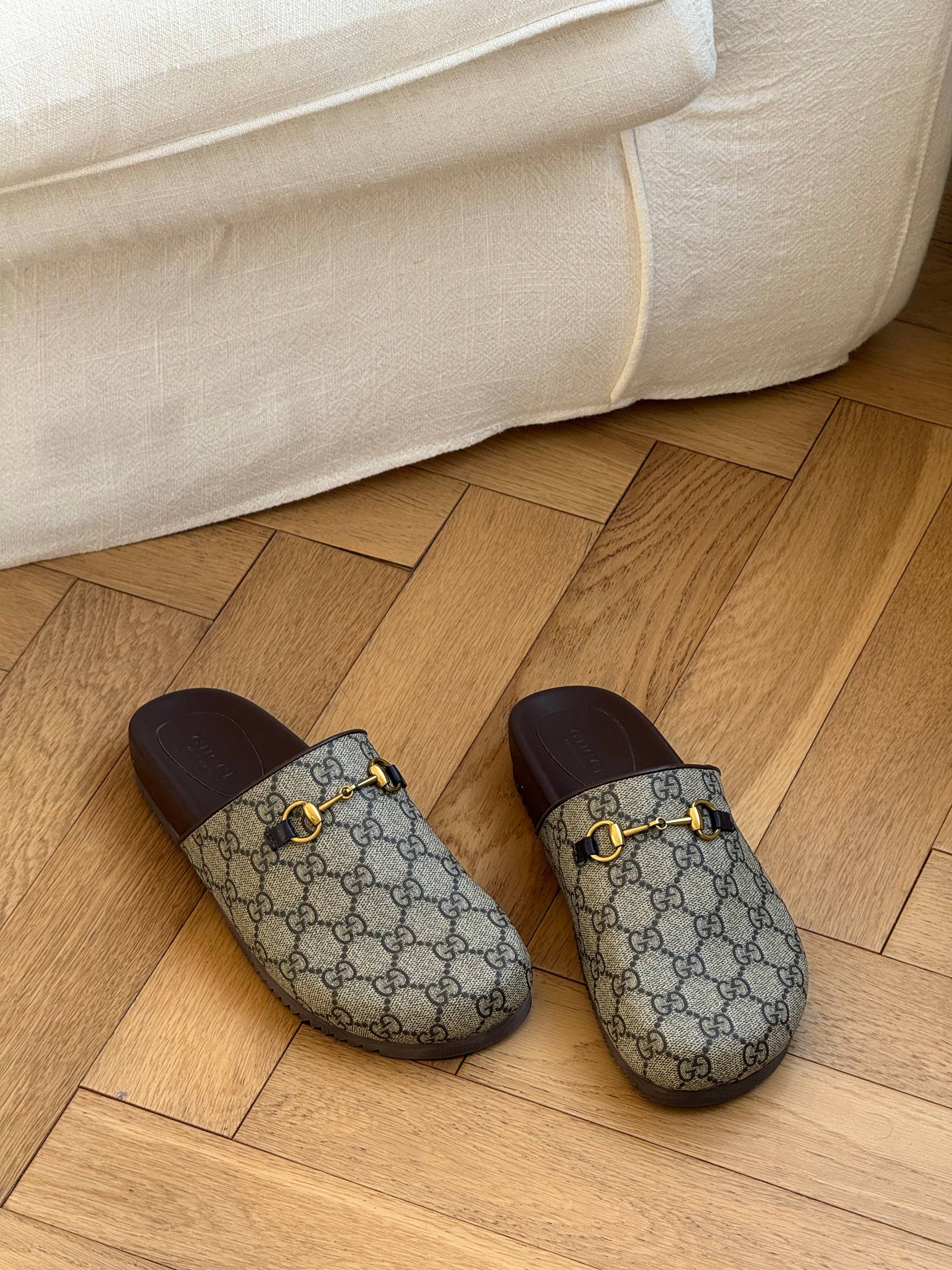 Gucci GG Canvas Horsebit Mules