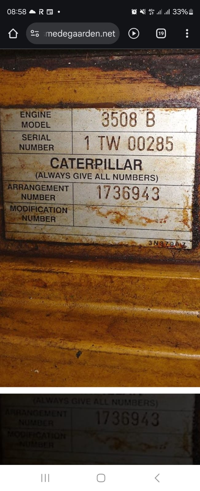 Overhaul Kit for Caterpillar 3508 B