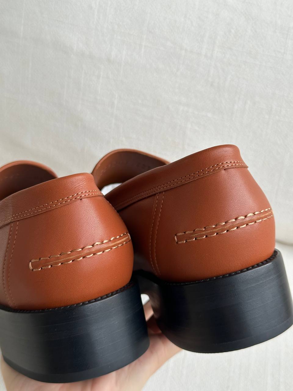 HERMÈS Hot Loafers with Kelly Buckle Calfskin Leather