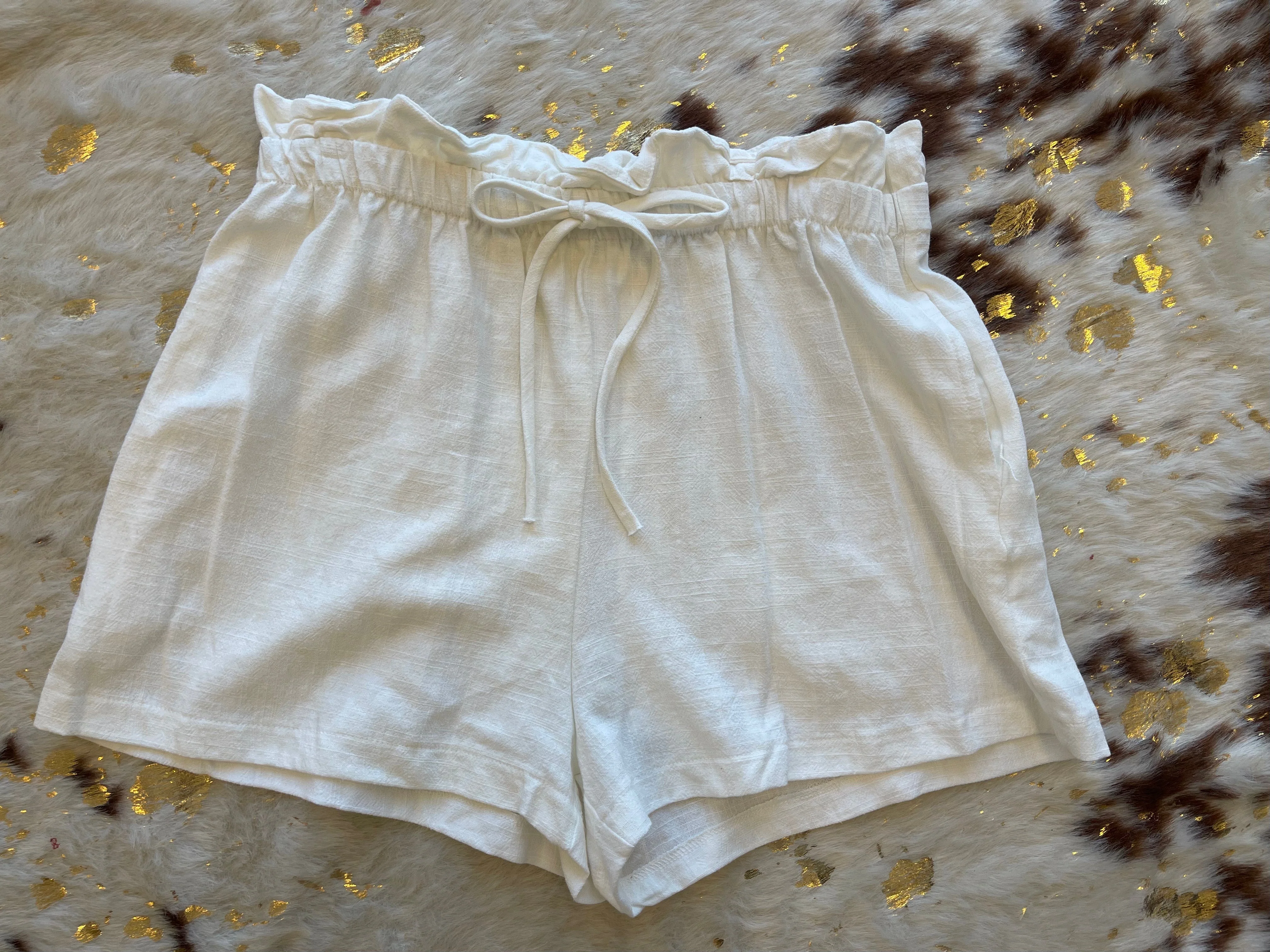 Linen casual drawstring shirts