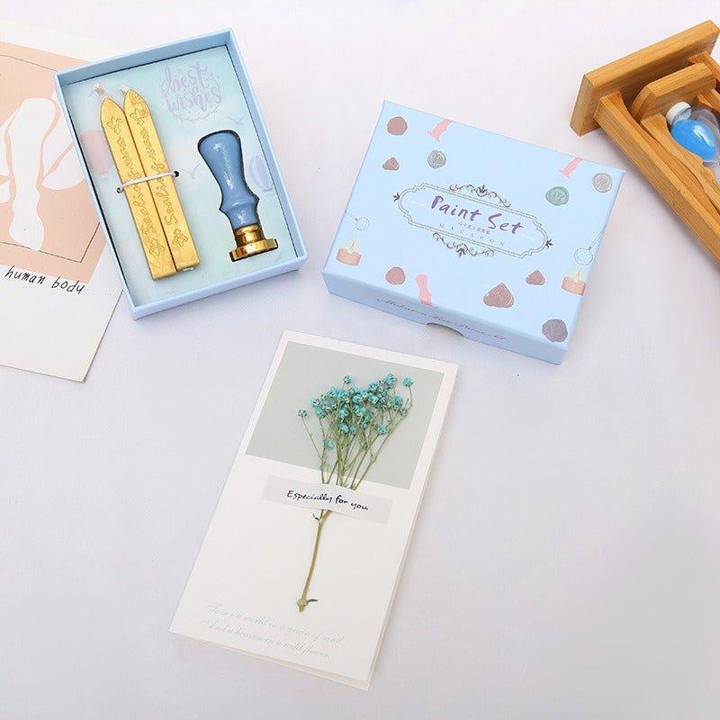 5015 Fire Lacquer Wax Stamp Set Macaron Handbook Stamps