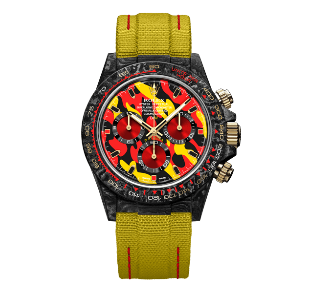 ROLEX Diw Daytona military yellow 40mm oyster black【1:1 Replica】