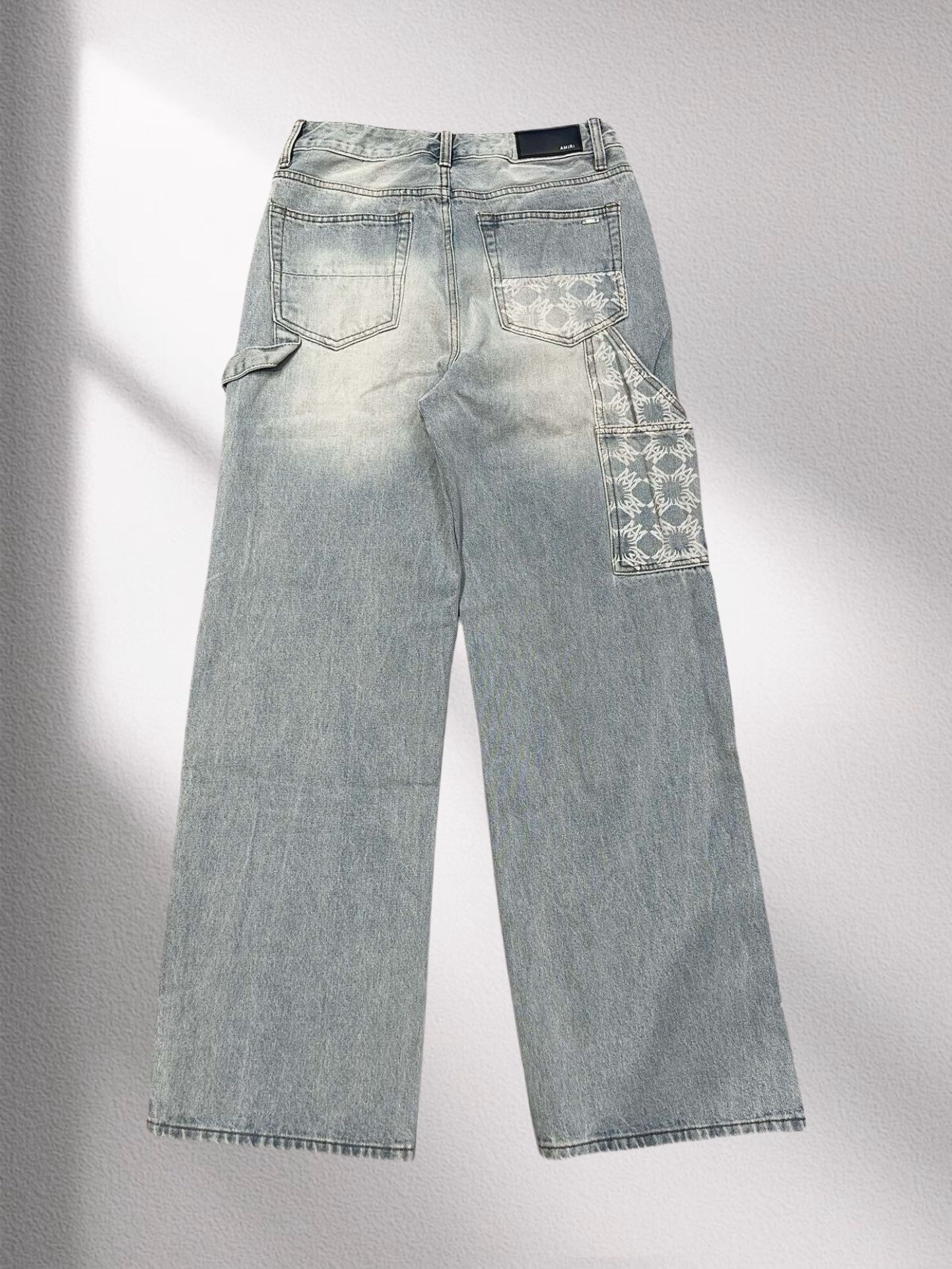 Amiri flower jeans