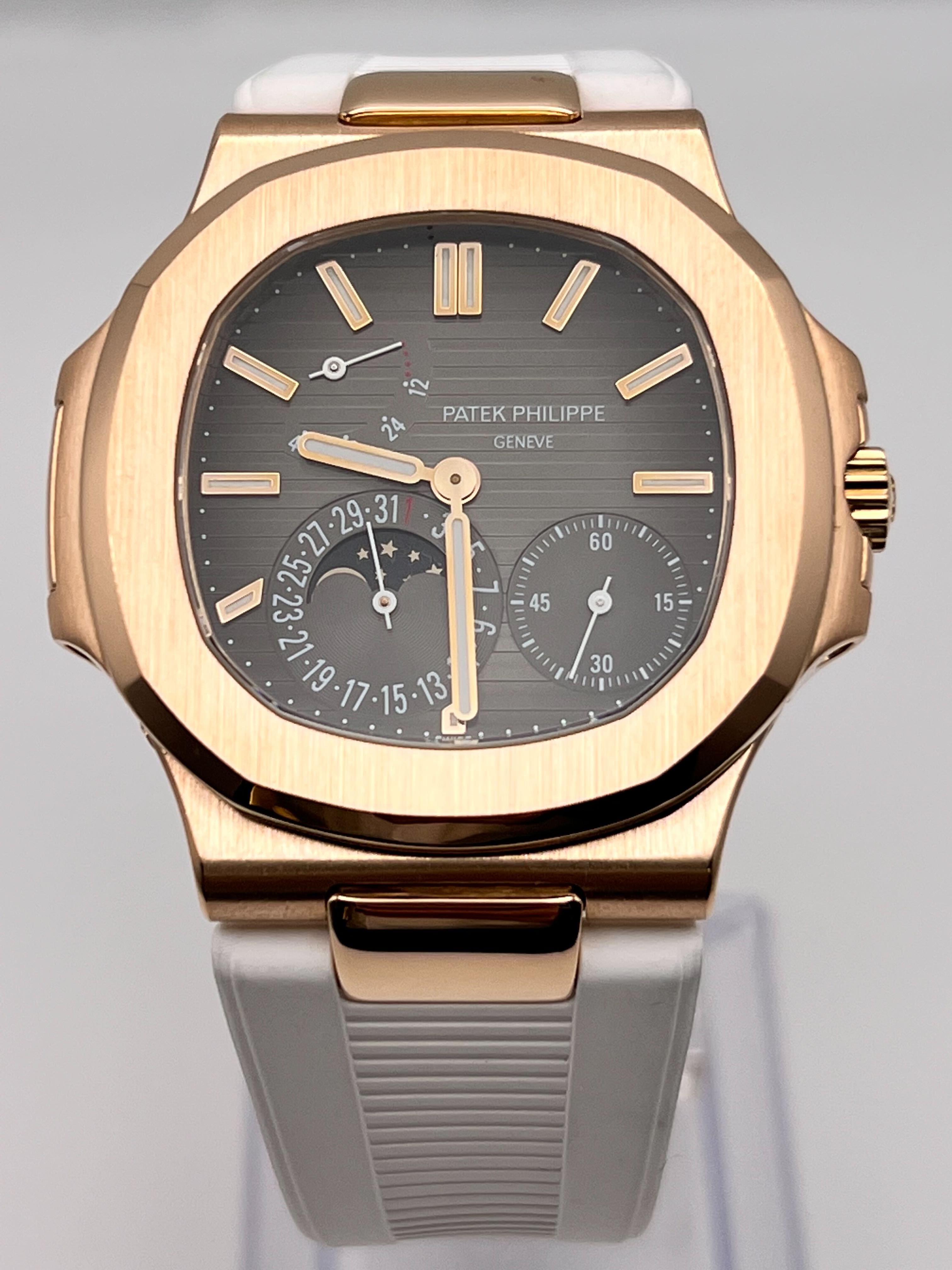 Patek Philippe Nautilus Moon Phase Rose Gold 5712R-001【1:1 Replica】