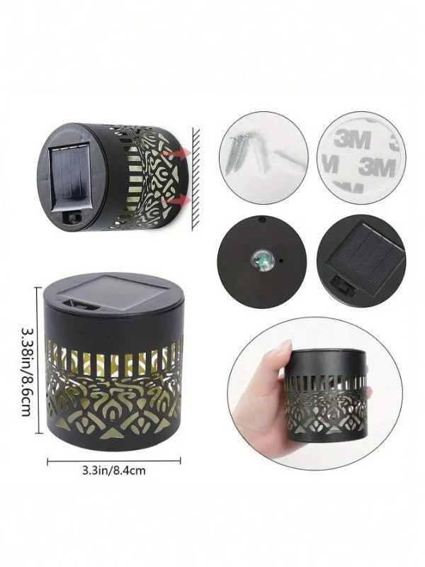 🇲🇦🔥 Applique solaire murale tournesol – Lampe décorative de jardin mandala – Lumière LED chaude – Lampe solaire étanche pour terrasse – 7 couleurs – Convient aux jardins, clôtures, porches, balcons et aménagements paysagers – Paiement à la livrais