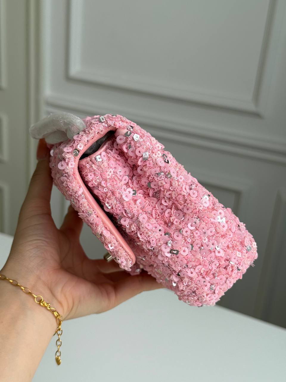 CHANEL Sequined Classic Flap Bag
