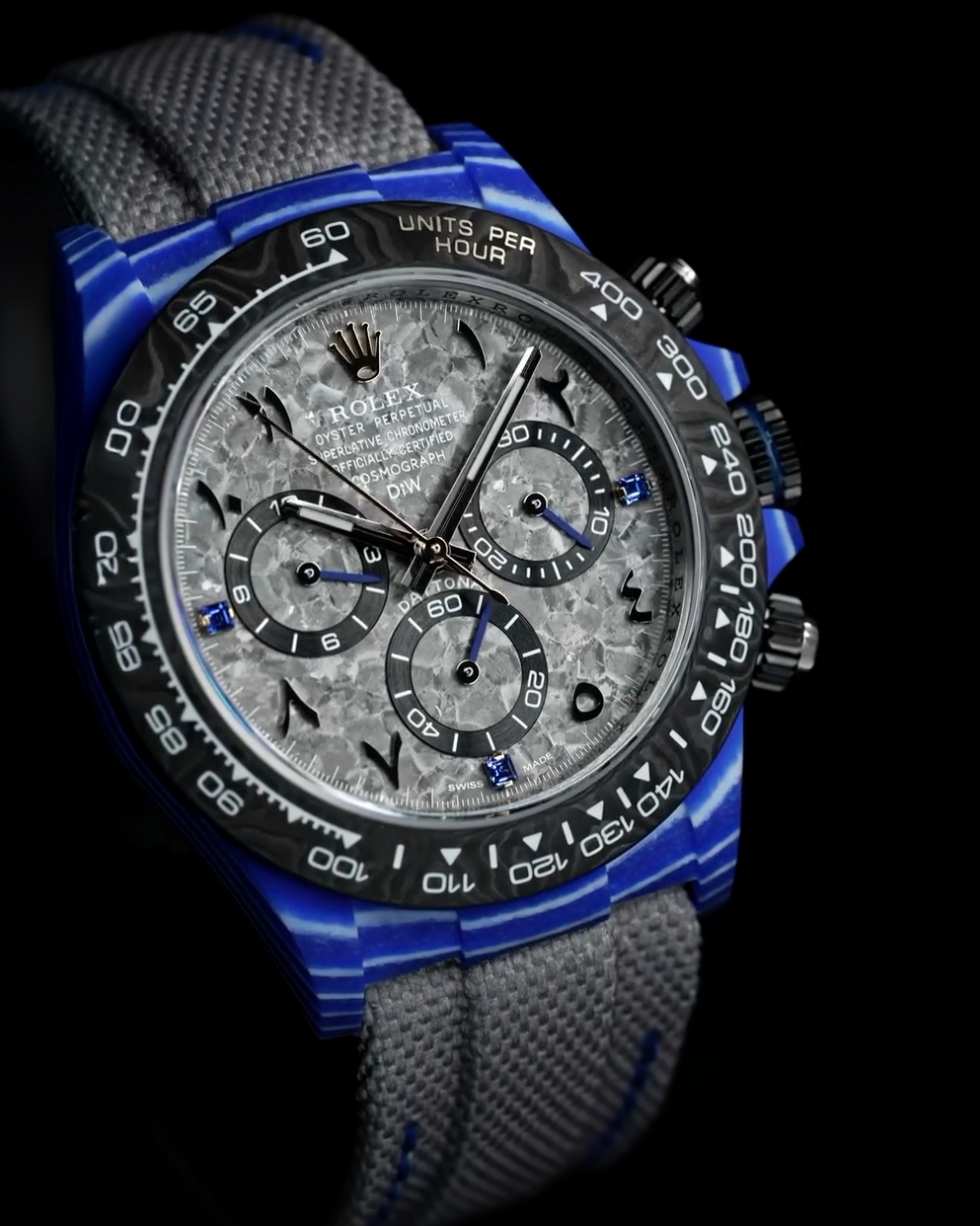 Rolex DiW Daytona Liquid Titanium Dial CarboQuartz【1:1 Replica】