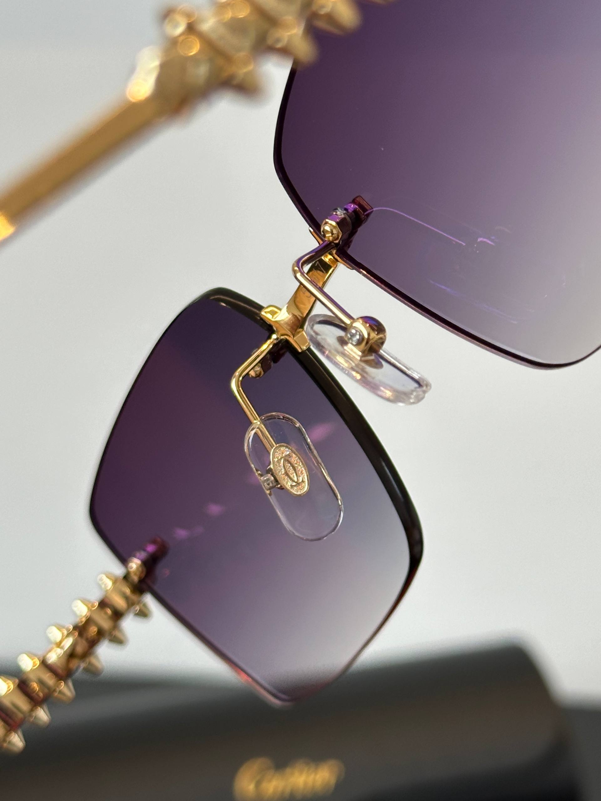 Cartier Panthère de Cartier Rimless Sunglasses