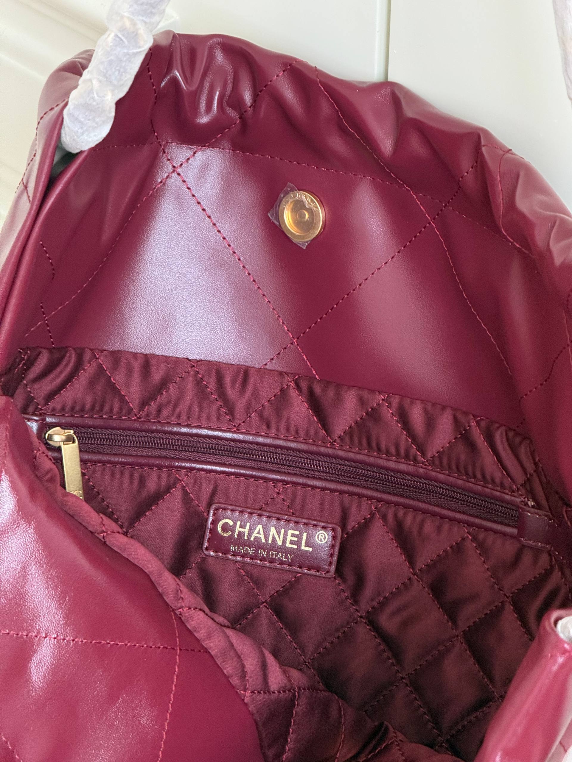 Limited Edition Burgundy Chanel 22 Bag