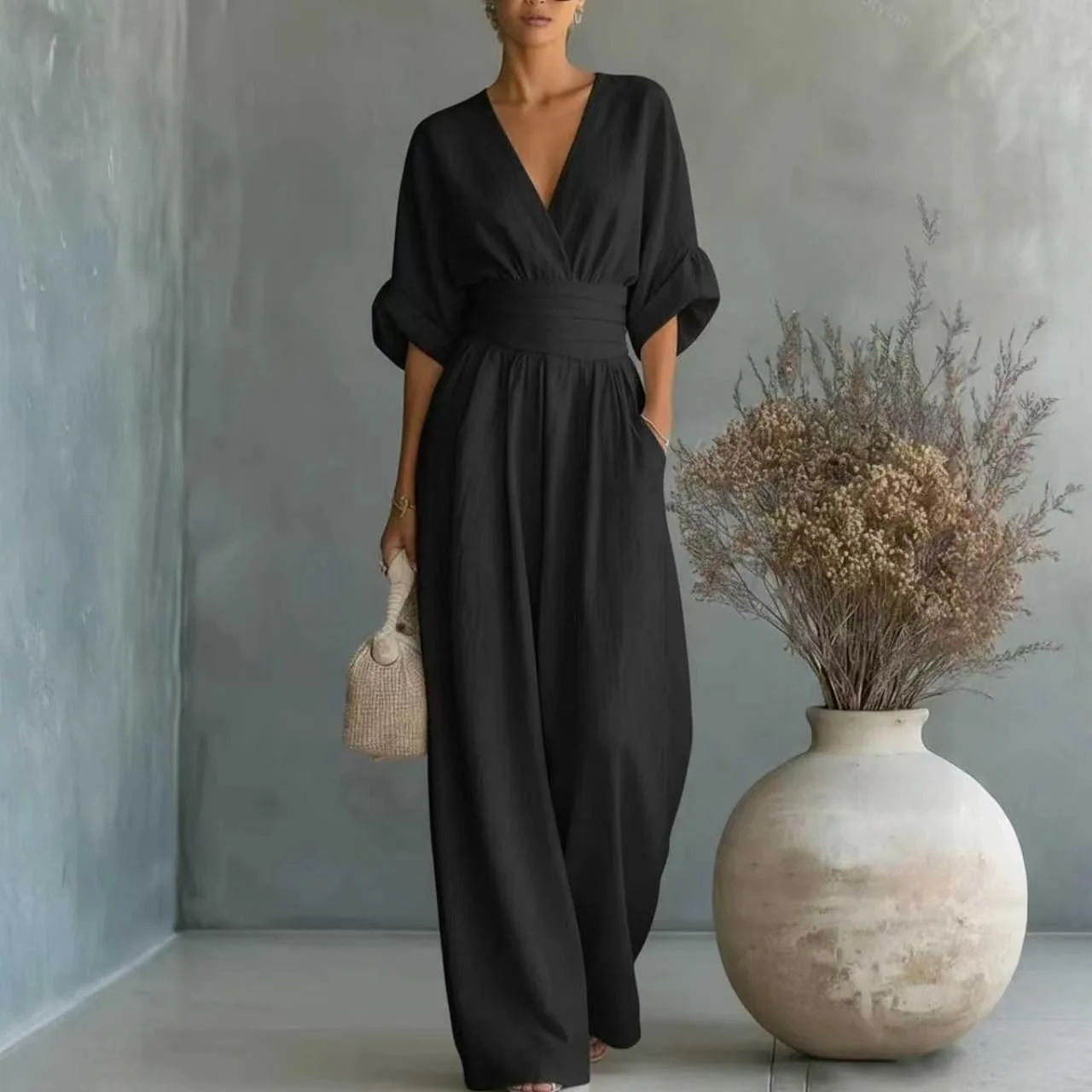 Combinaison V-Neck Cintrée