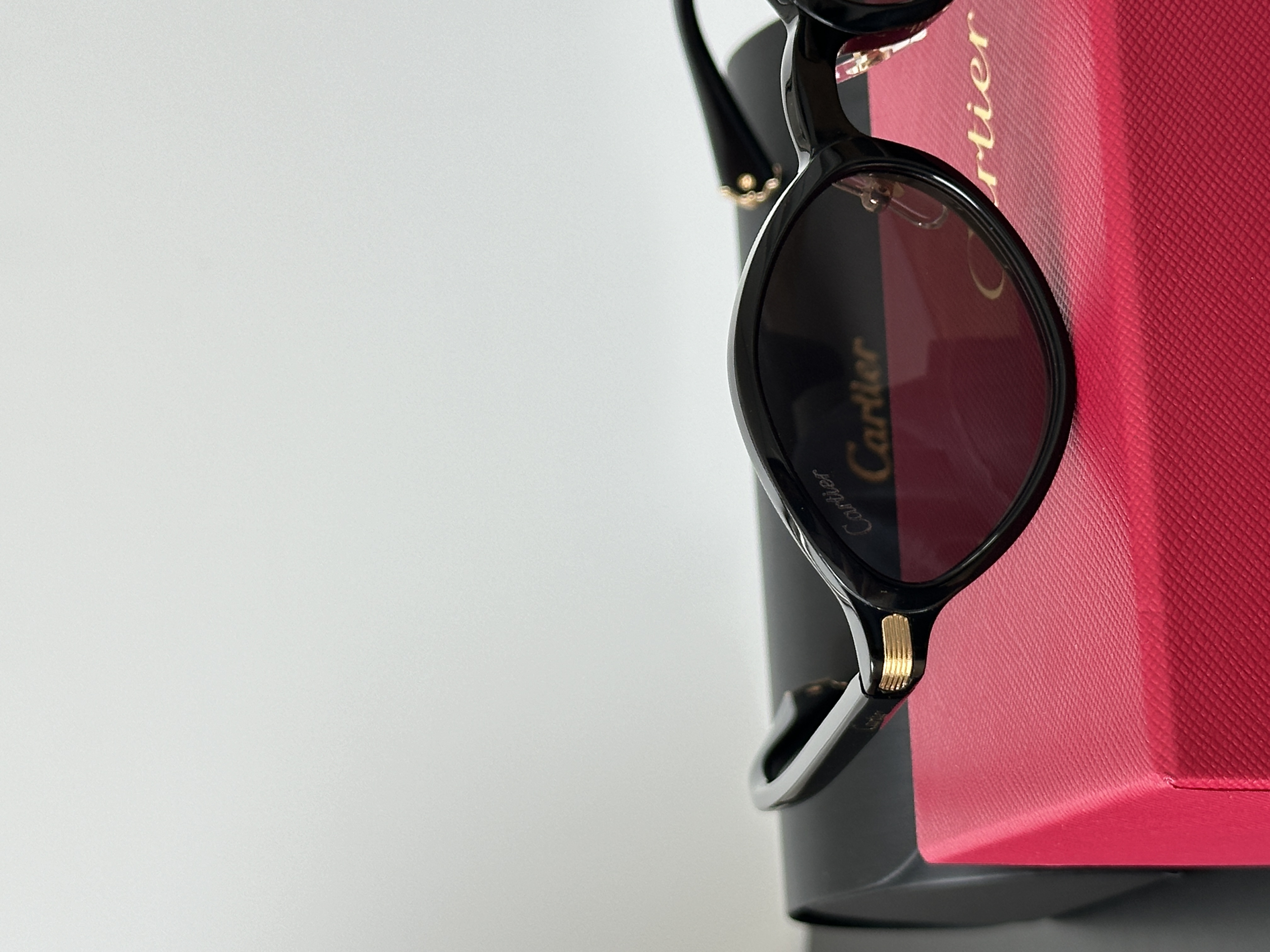 Cartier Oval-Frame Acetate Sunglasses