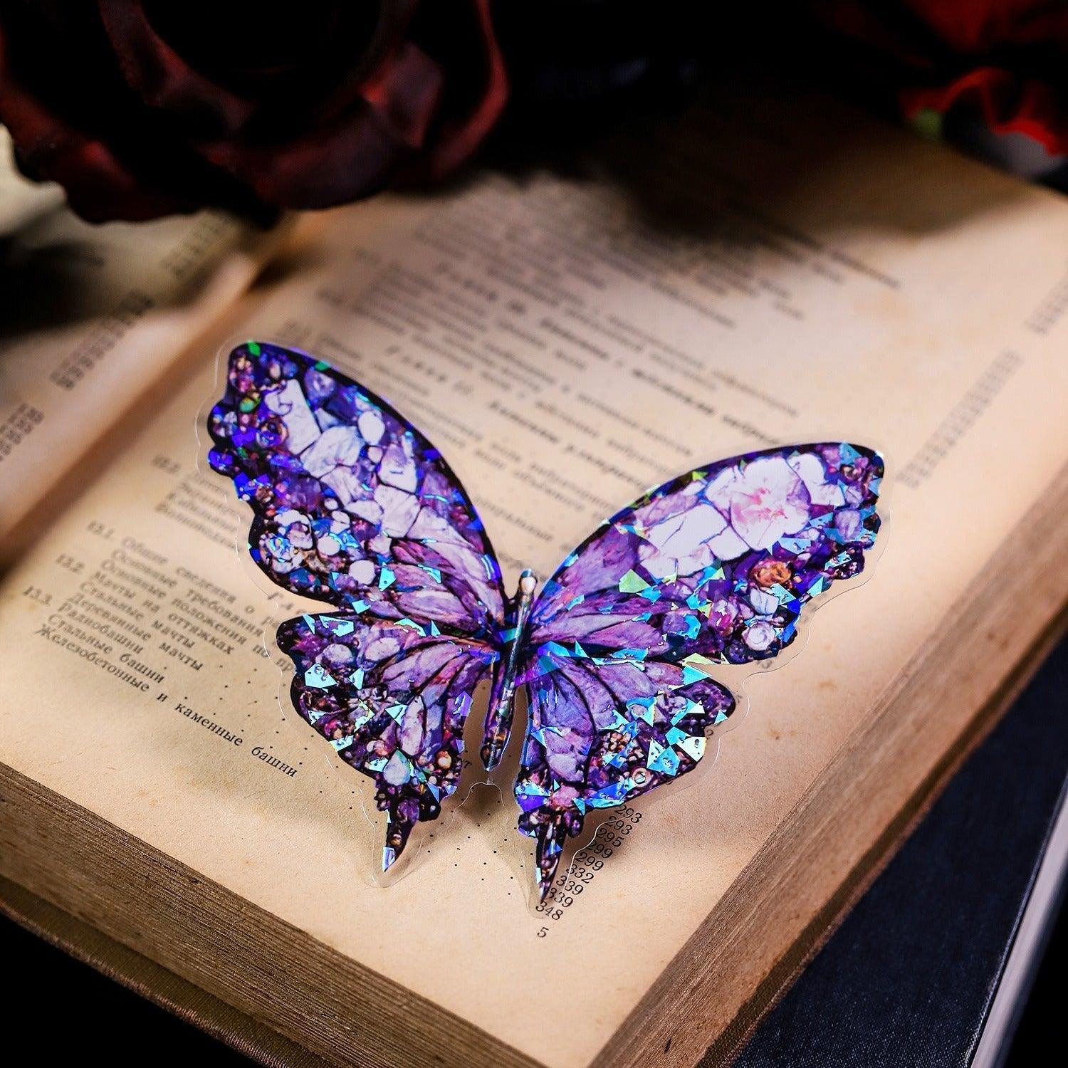 1104 PET Stickers Jewel Butterfly Series