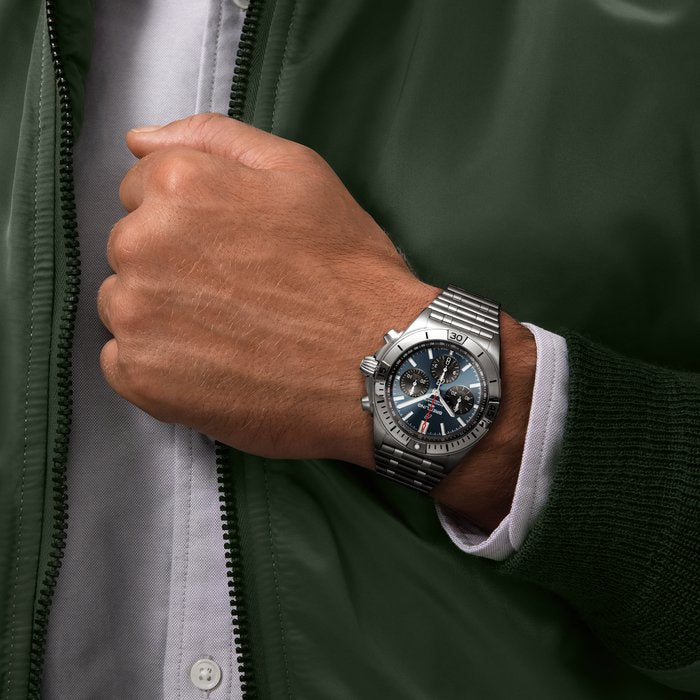 Breitling Watch Chronomat B01 42 Blue Bracelet【1:1 Replica】