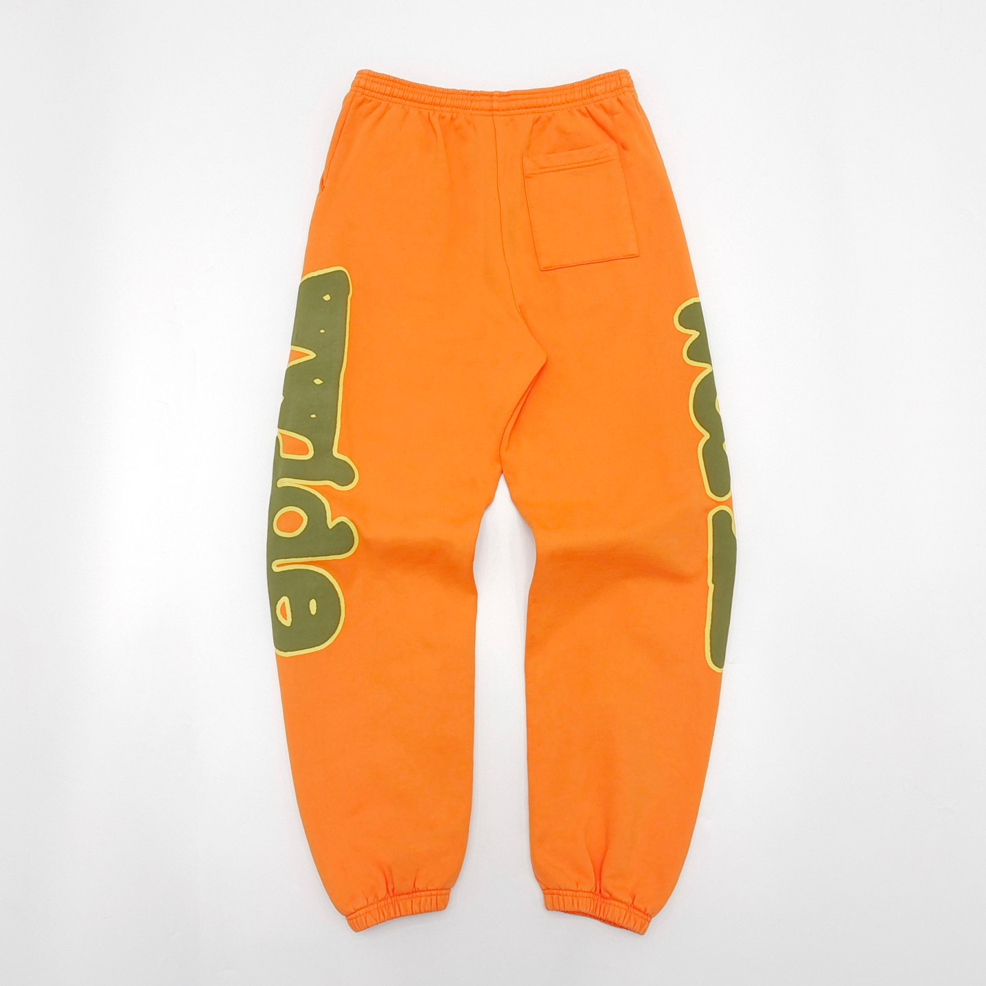 1:1 Best Quality Side Letters Pants Orange