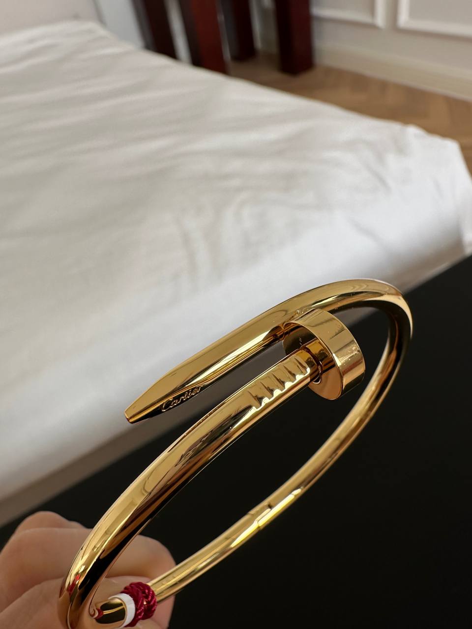 Cartier Love Plain Gold Screw Bangle Bracelet