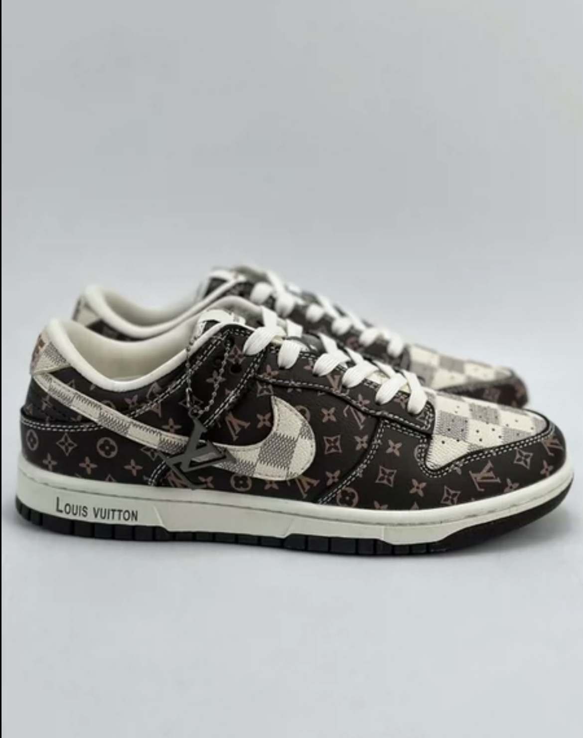 LV & Nike SB Dunk Sneaker Brown