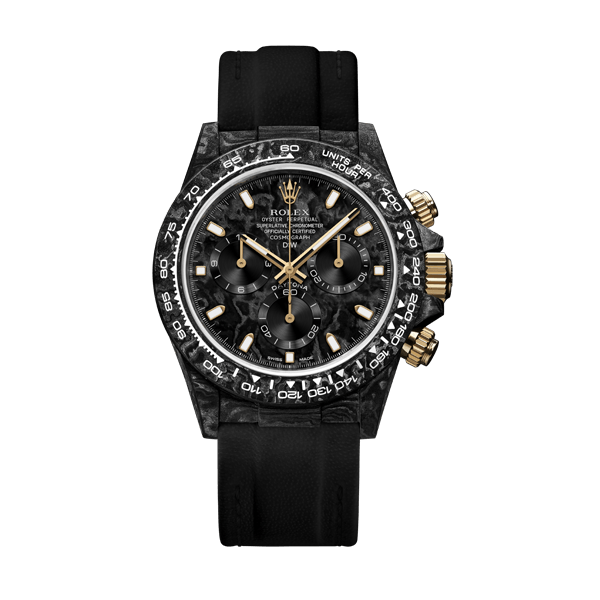ROLEX Diw Daytona black & gold 40mm oyster carbon【1:1 Replica】