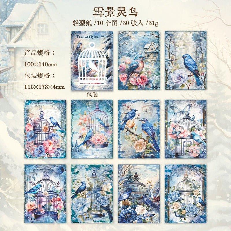 2117 Material Paper Birds of Prey Collection