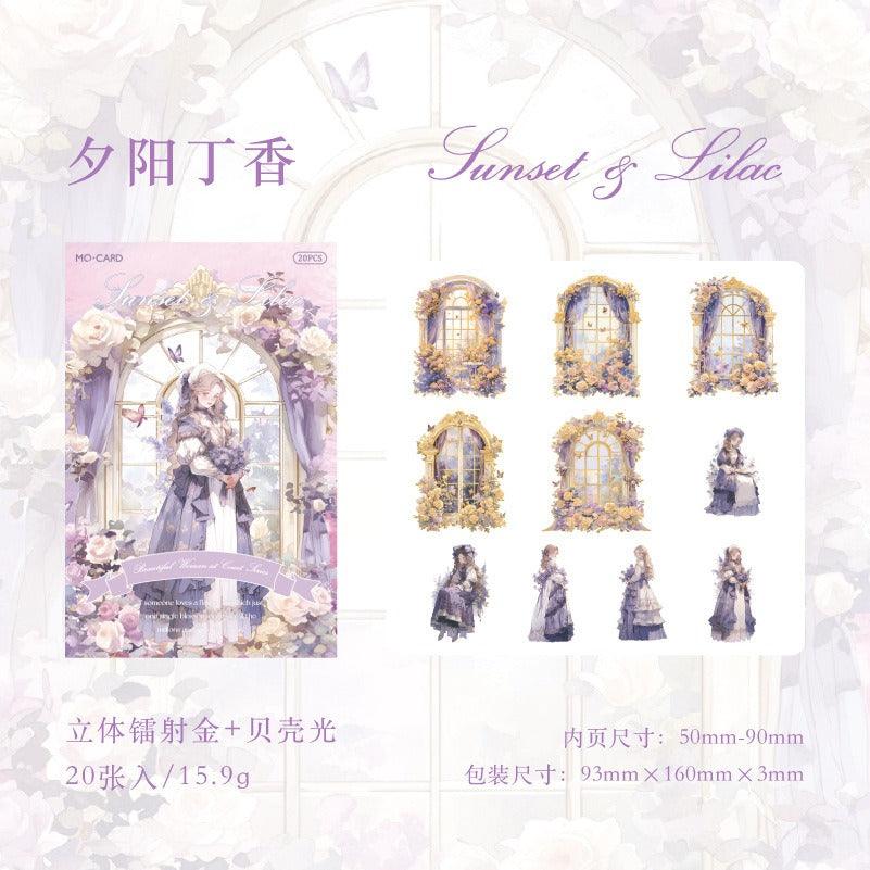 1058 PET Sticker Pack Courtesan Series