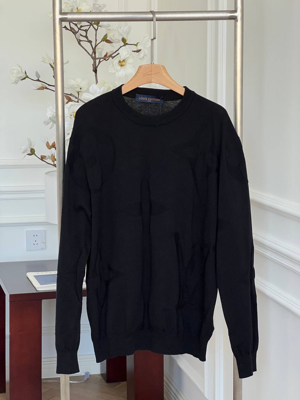 Louis Vuitton Teal-navy Striped Monogram Jacquard Zip-up Hoodie