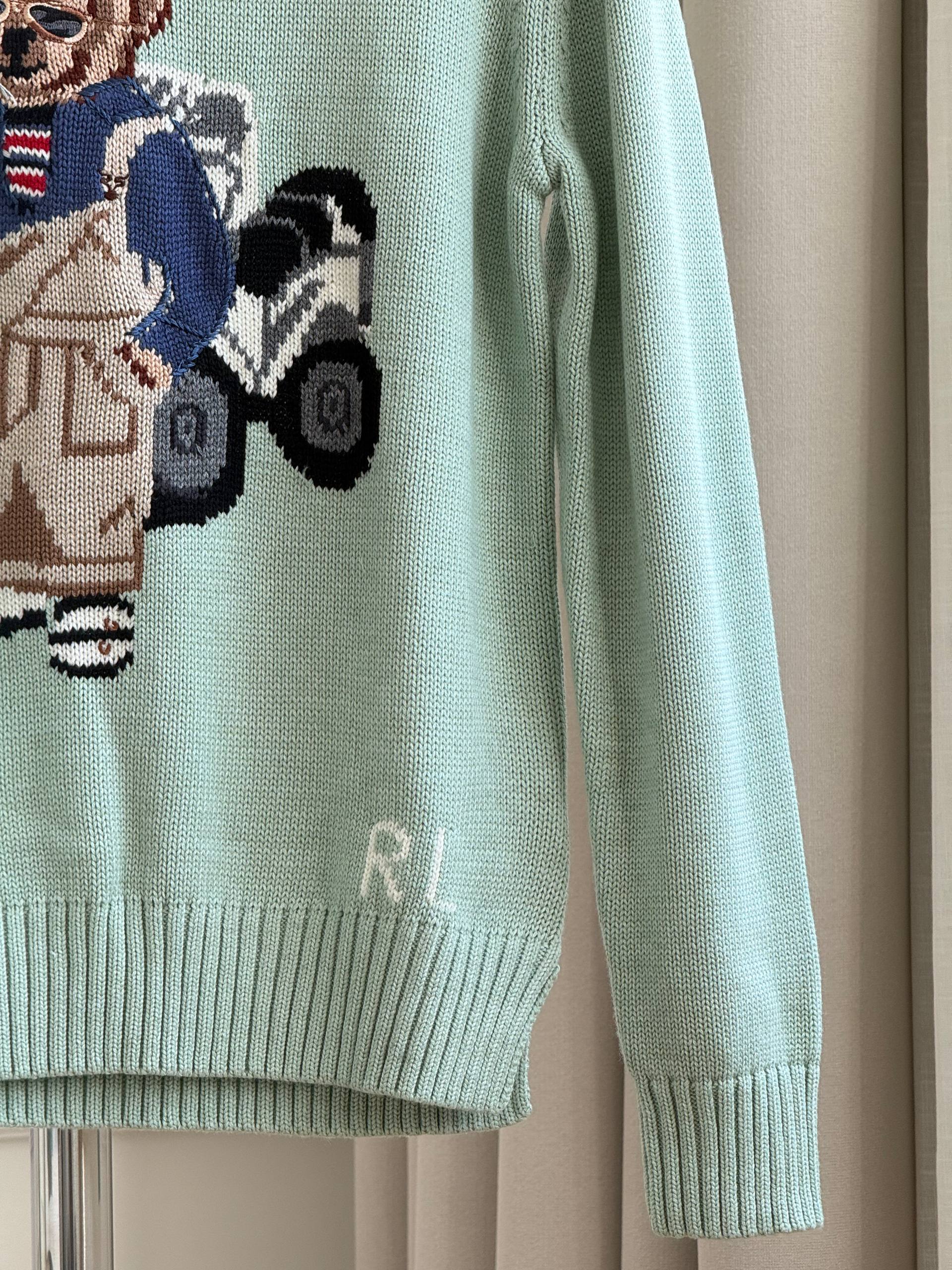 Polo Ralph Lauren Racing Driver Polo Bear Crewneck Sweater