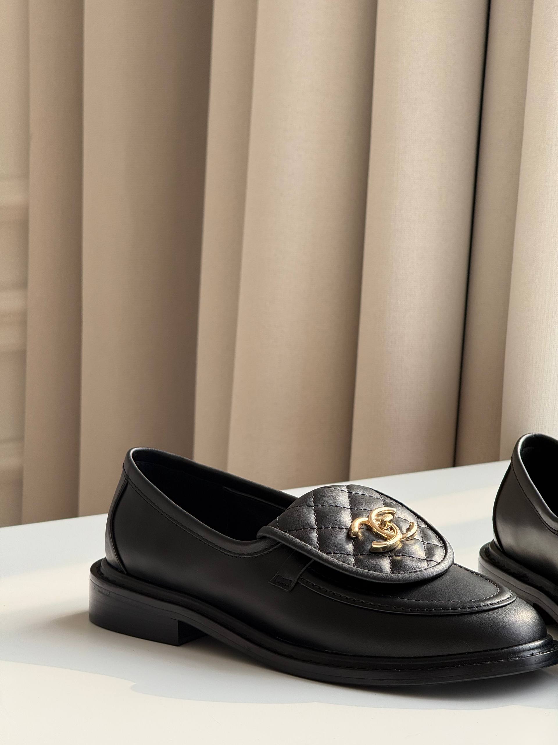 Chanel Quilted CC Turnlock Loafers