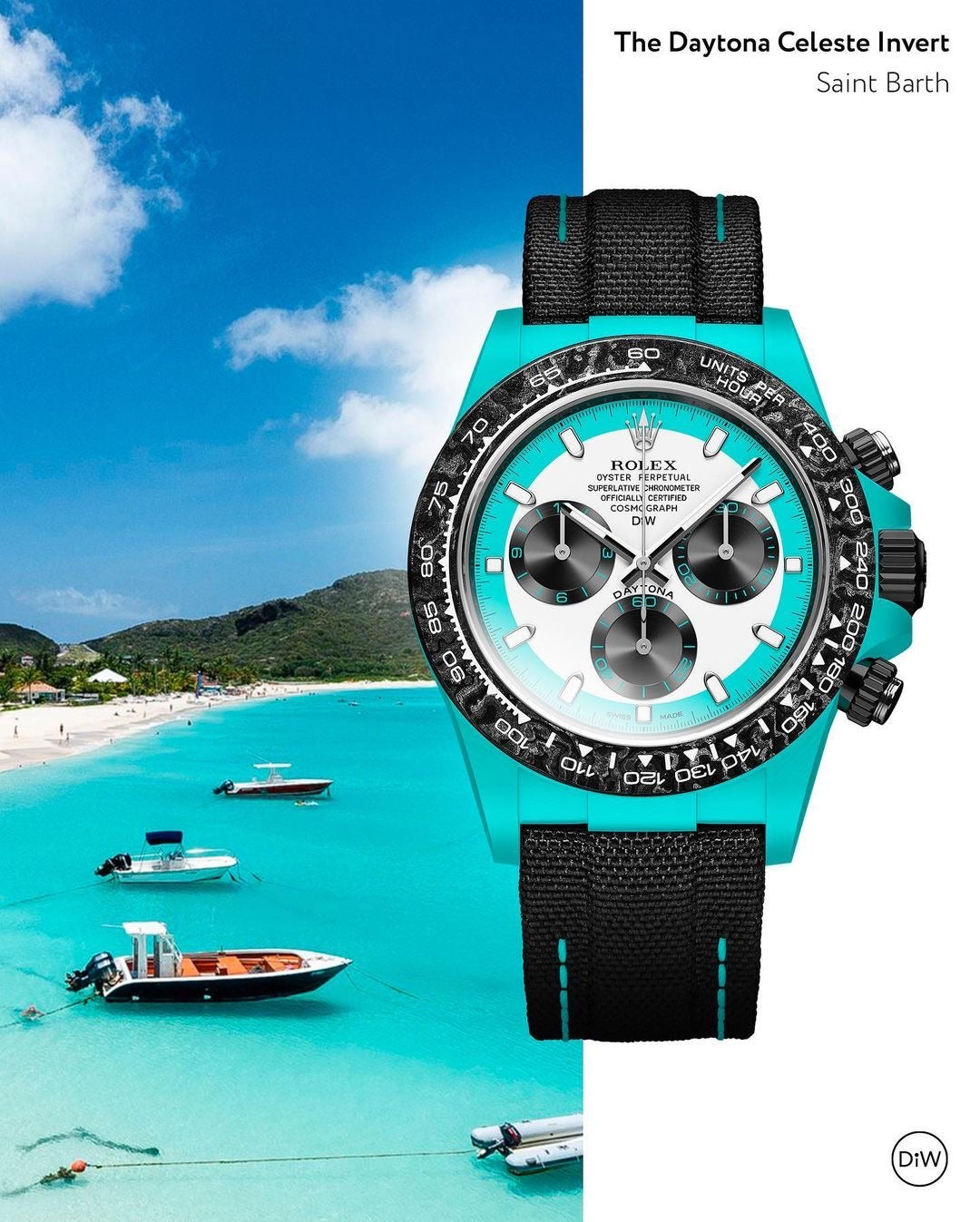 Tiffany Blue Rolex Daytona DiW CELESTE INVERT【1:1 Replica】