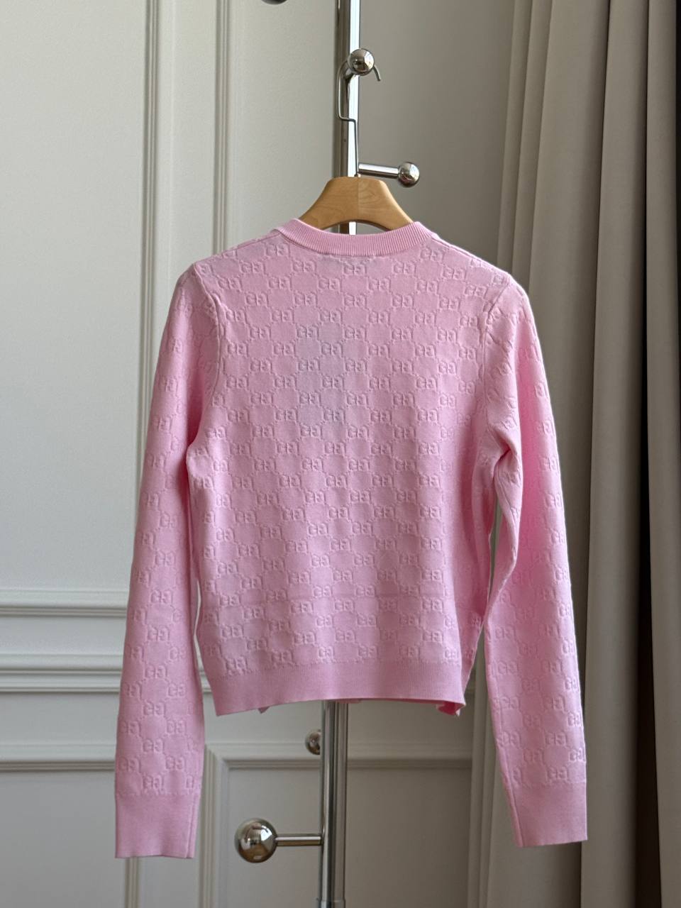 Gucci GG Jacquard Fine Knit Cardigan