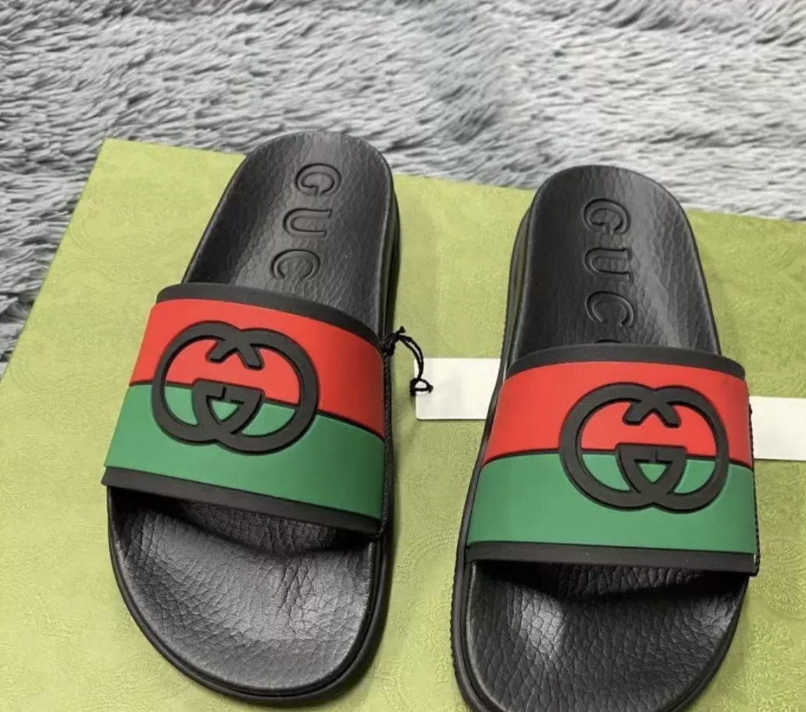 Gucci GG logo Slide Black