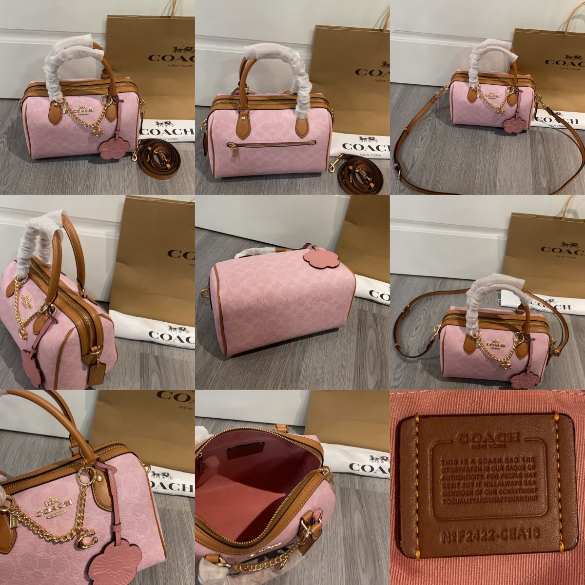 Women Handbag CDB21 CEA18 CDA90 Rowan Satchel Bag In Rainbow Signature Canvas