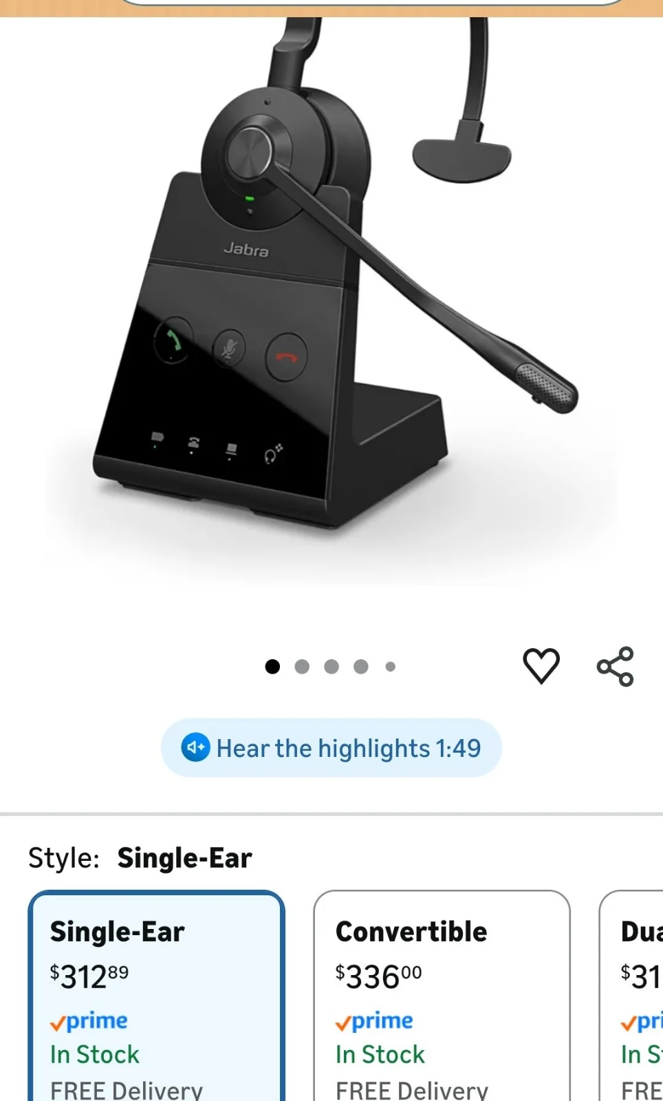 JABRA ENGAGE 65 SE New 3C0IY