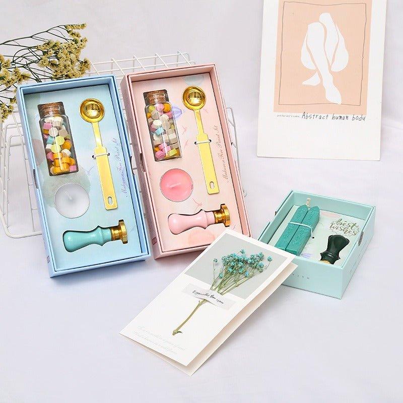 5015 Fire Lacquer Wax Stamp Set Macaron Handbook Stamps