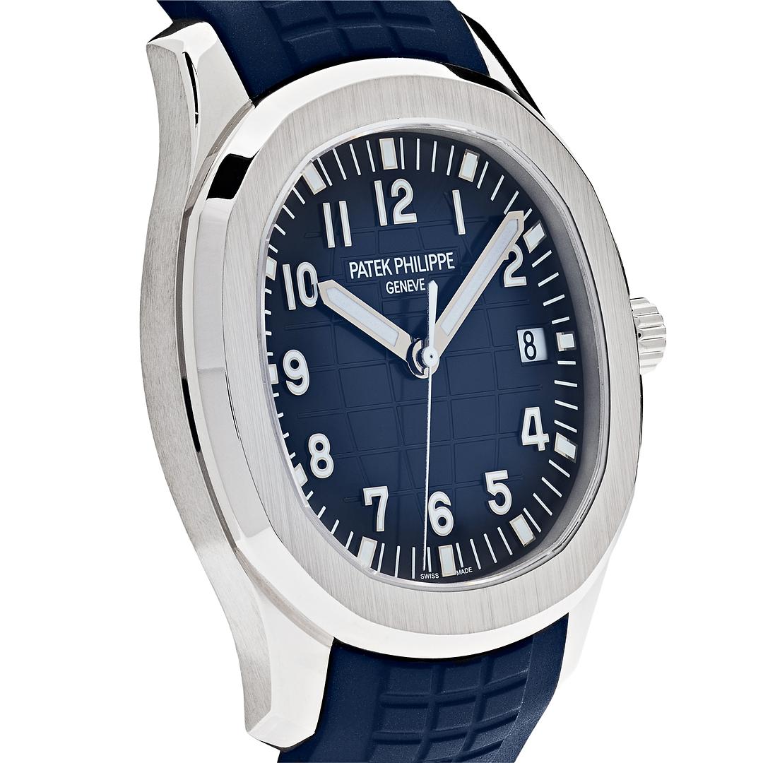 Patek Philippe Aquanaut 42.2mm White Gold Blue Dial 5168G-001【1:1 Replica】