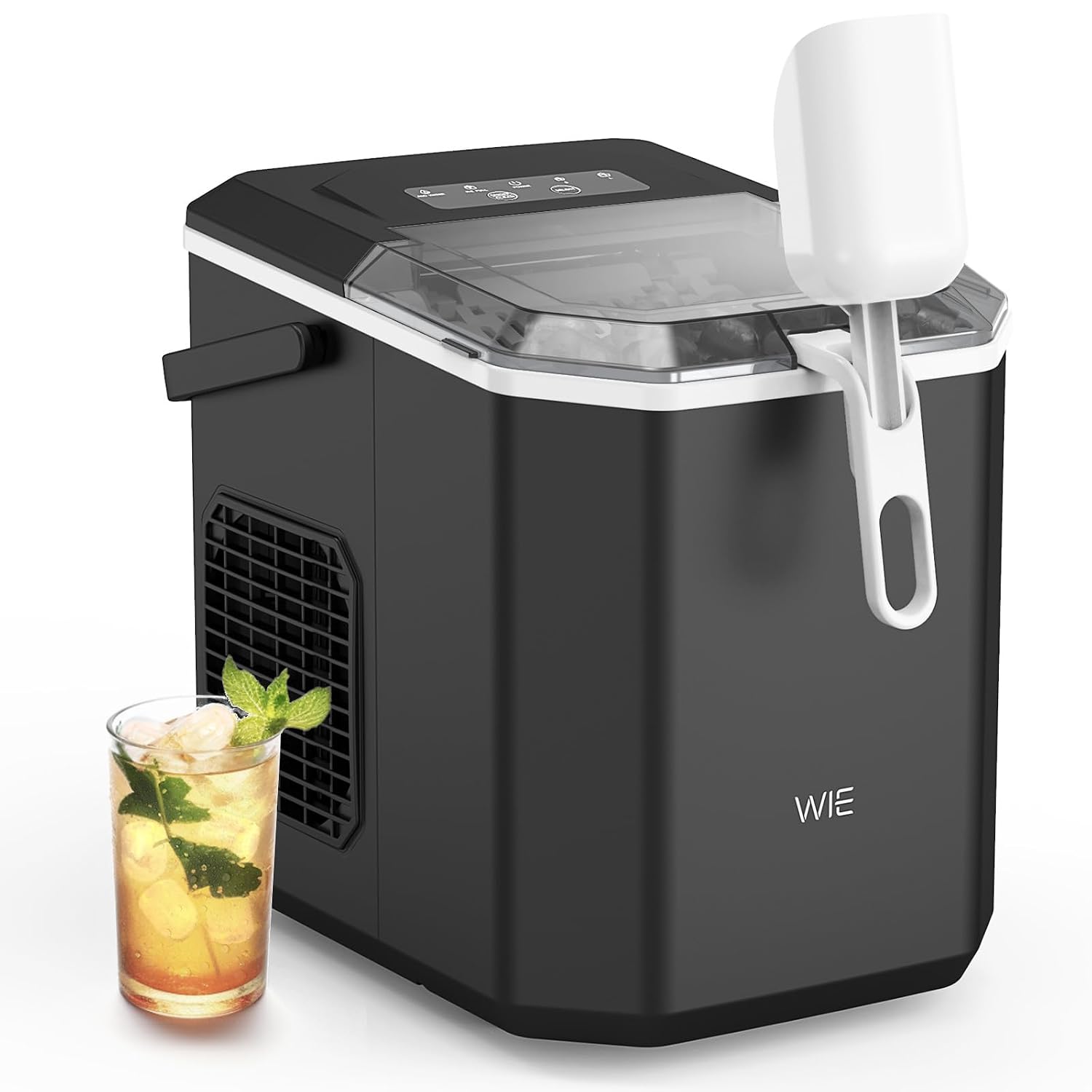 WIE Ice Maker 12kg/24h Quiet, Self-Cleaning Portable Ice Cube Maker